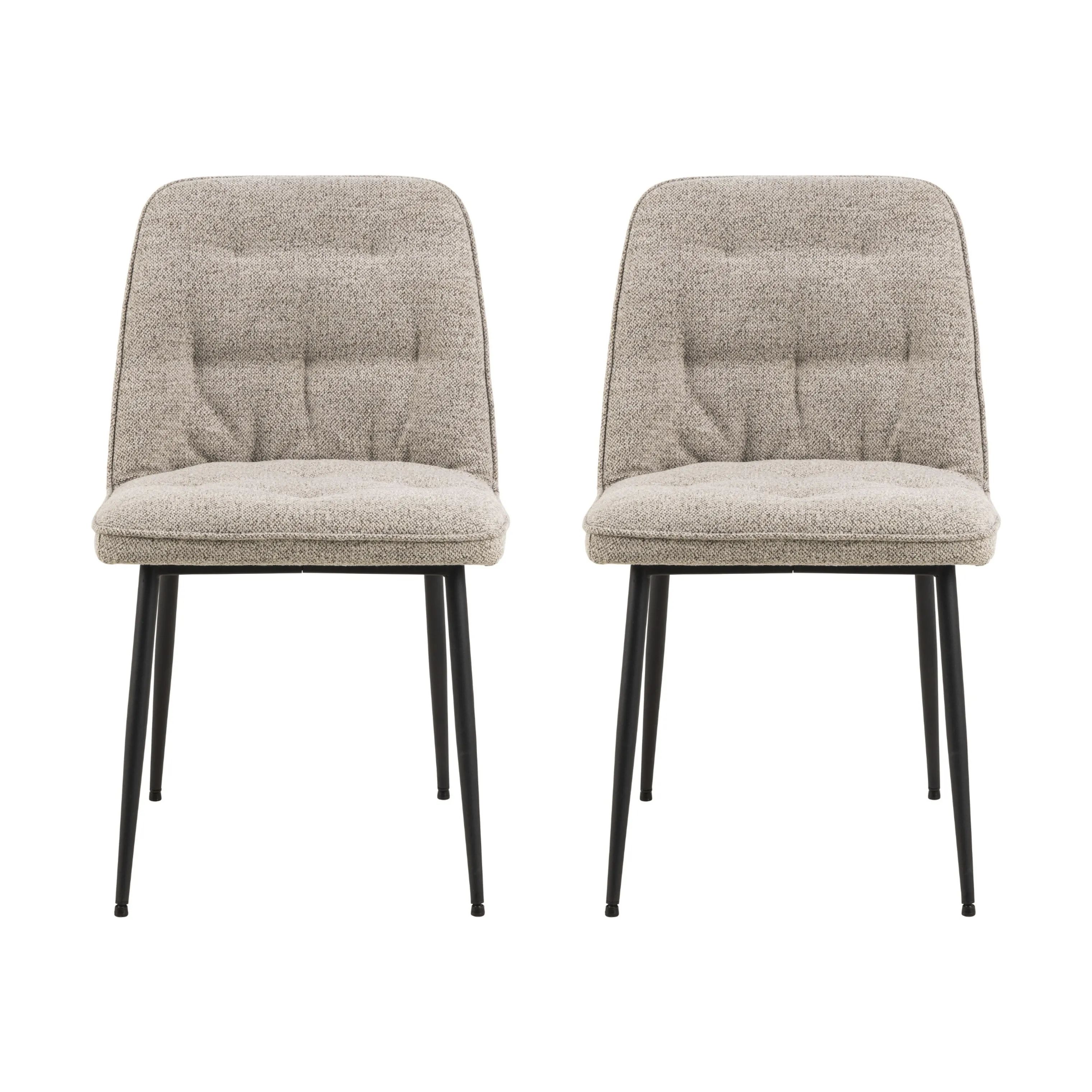 CASA Living Spisebordsstole Brooke Spisebordsstol - 2 stk i Beige, 1