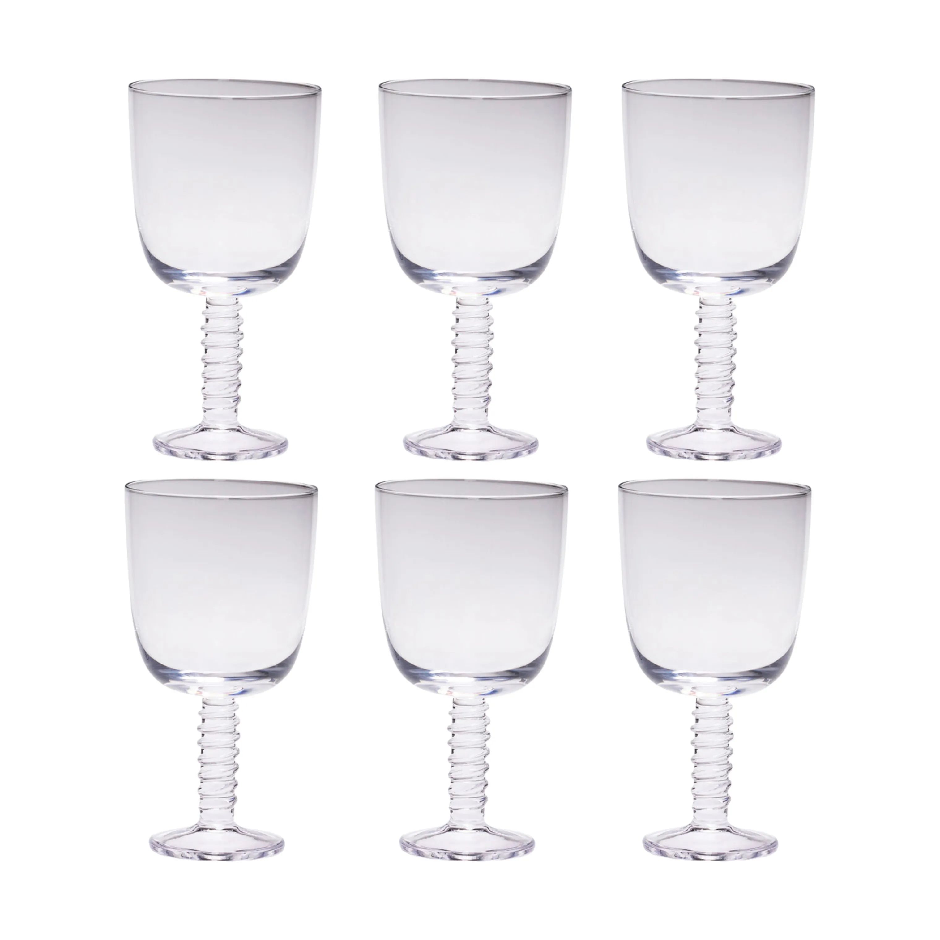 Hübsch Rødvinsglas Clink Rødvinsglas - 6 stk. i Klar, 1