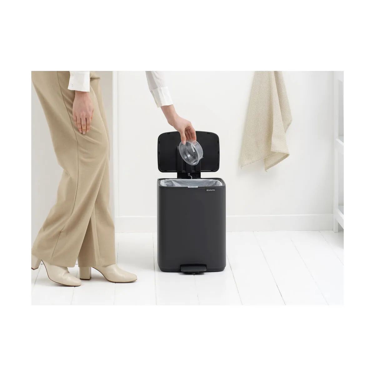 Brabantia Pedalspande Bo Pedalspand i Grå, 12 L, 6