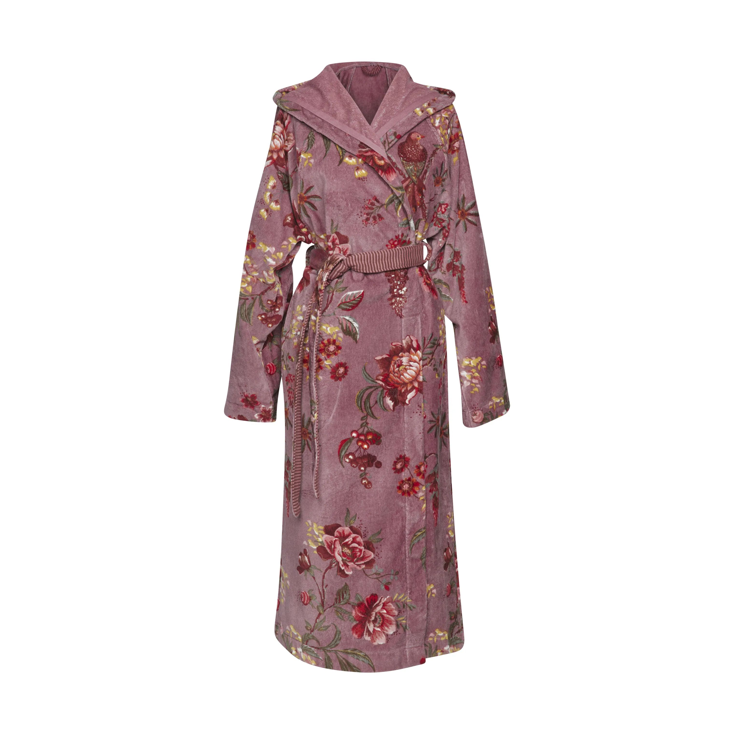 PIP Studio Morgenkåber Soft Zellige Secret Garden Badekåbe i Mauve, L, 1