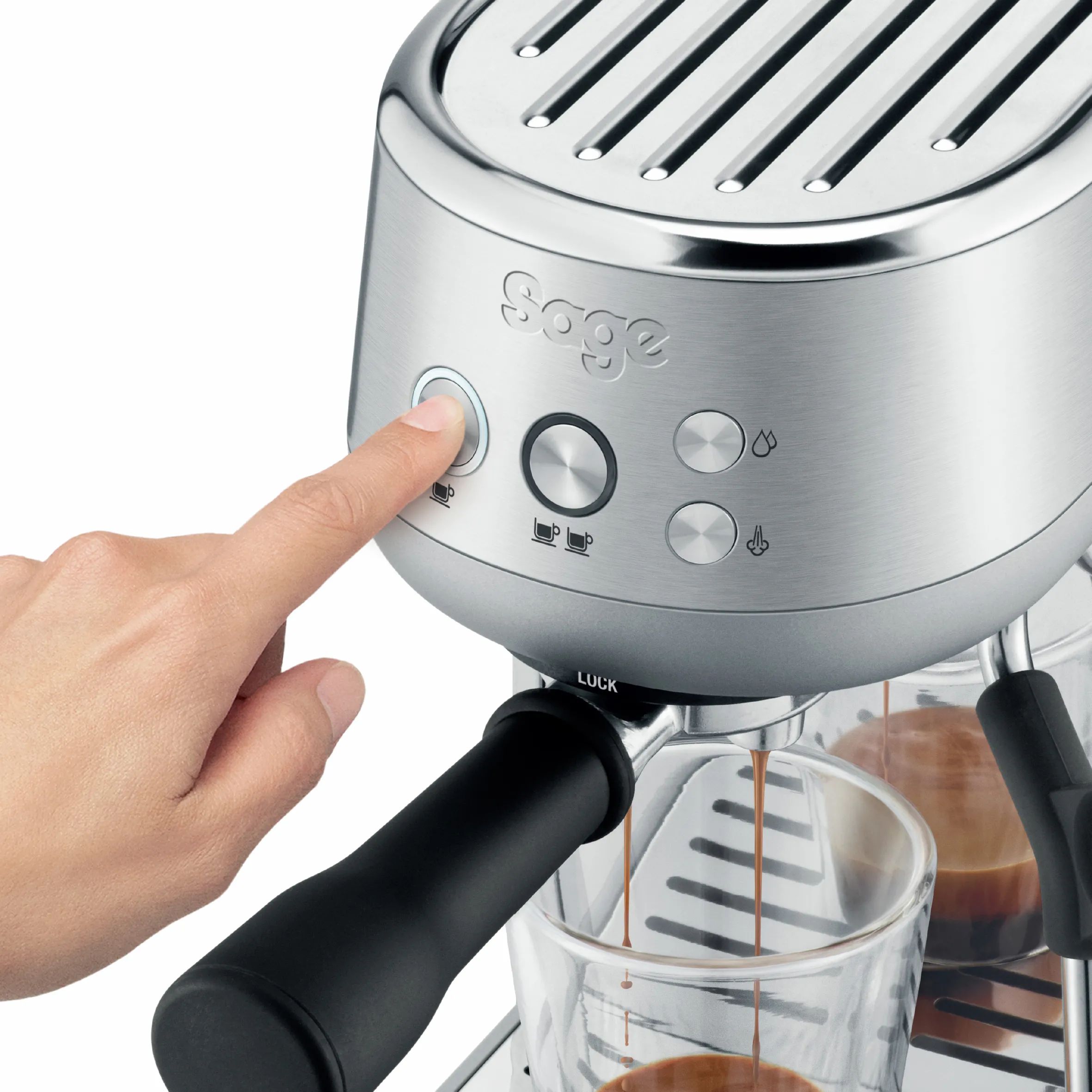 Sage Espressomaskiner Bambino Espressomaskine i Børstet stål, 2