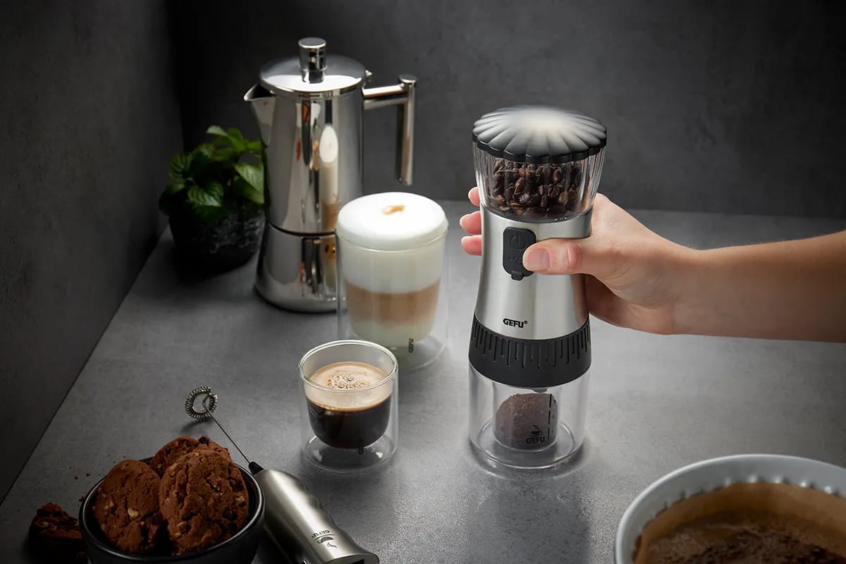 Gefu Kaffekværne Gefu Te/kaffe Polve Kaffekværn i Sølvfarvet/sort, 2