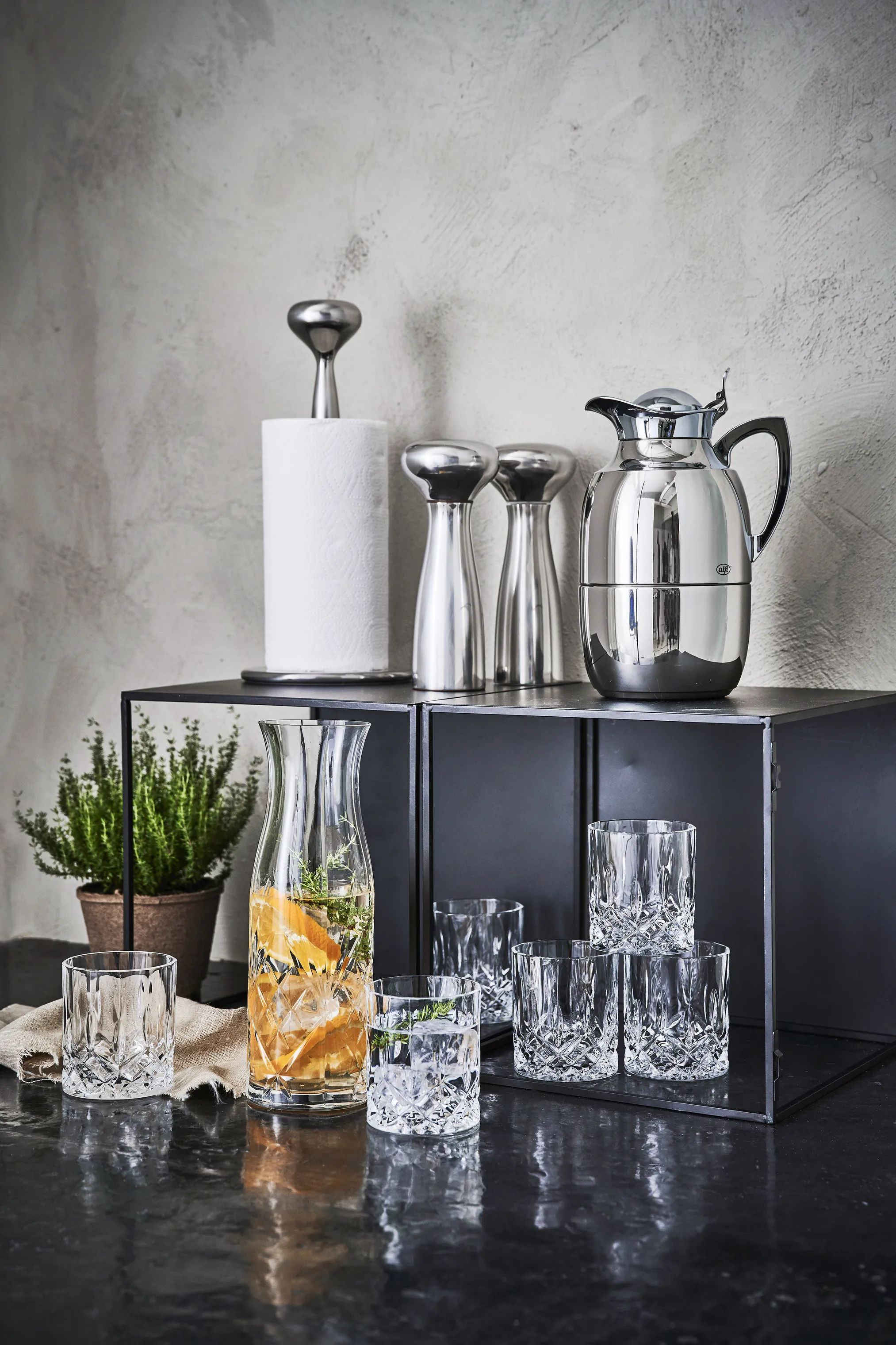 Georg Jensen Køkkenrulleholdere Alfredo Køkkenrulleholder i Mat/Stål, 4