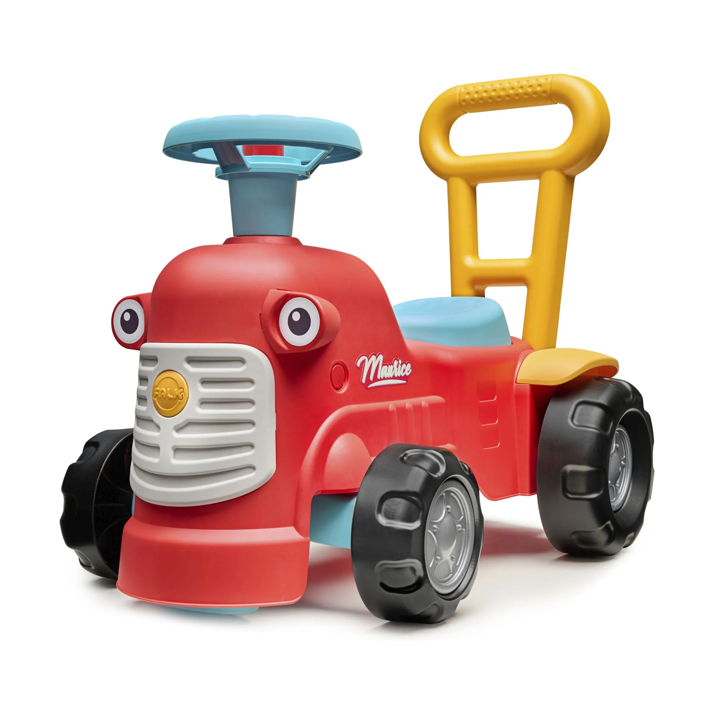 FALK Til børneværelset Maurice Gå-traktor i Hvid, blå og gul, 1