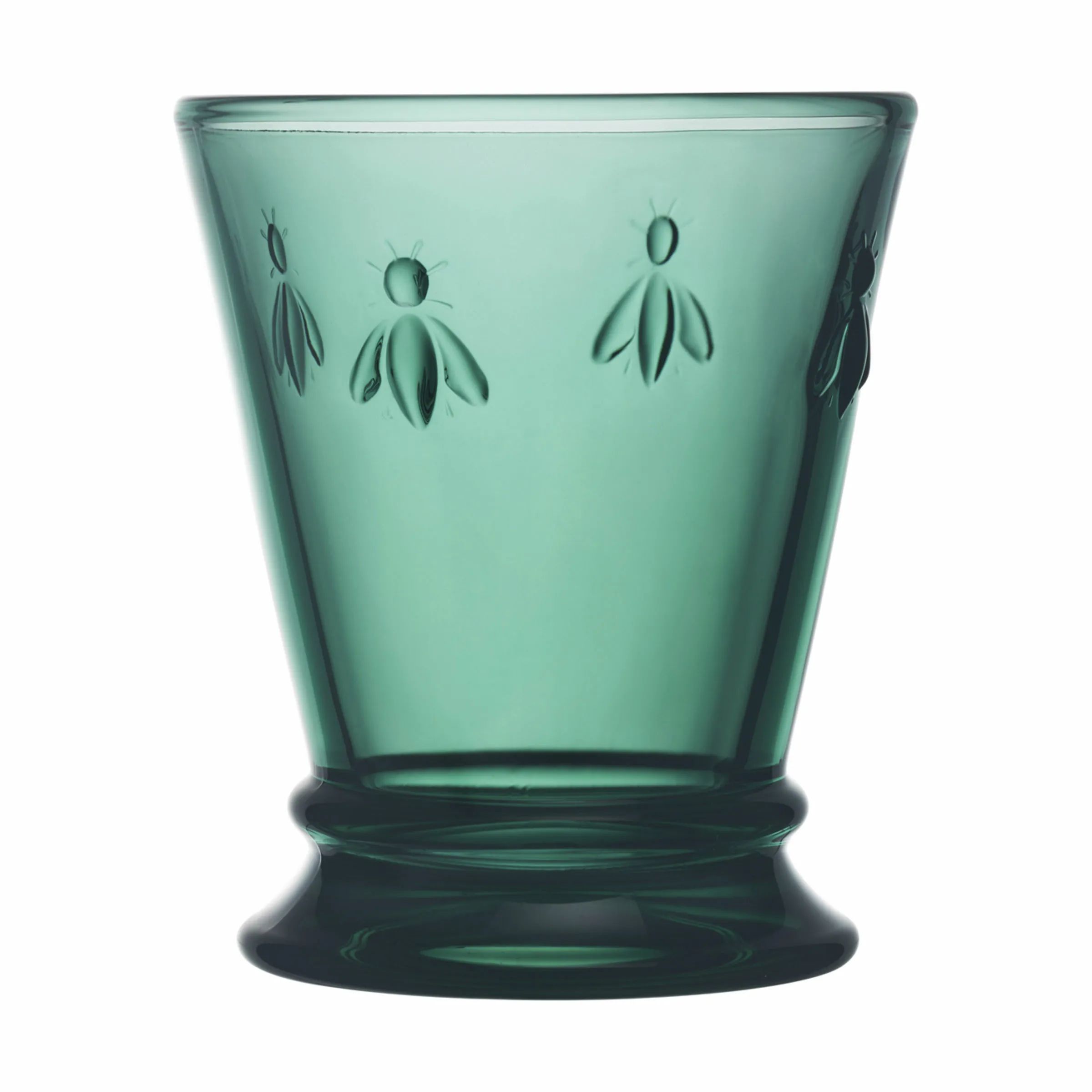 La Rochère Vandglas Abeille Vandglas - 6 stk. i 26 cl - Mørk grøn - Bier, 4