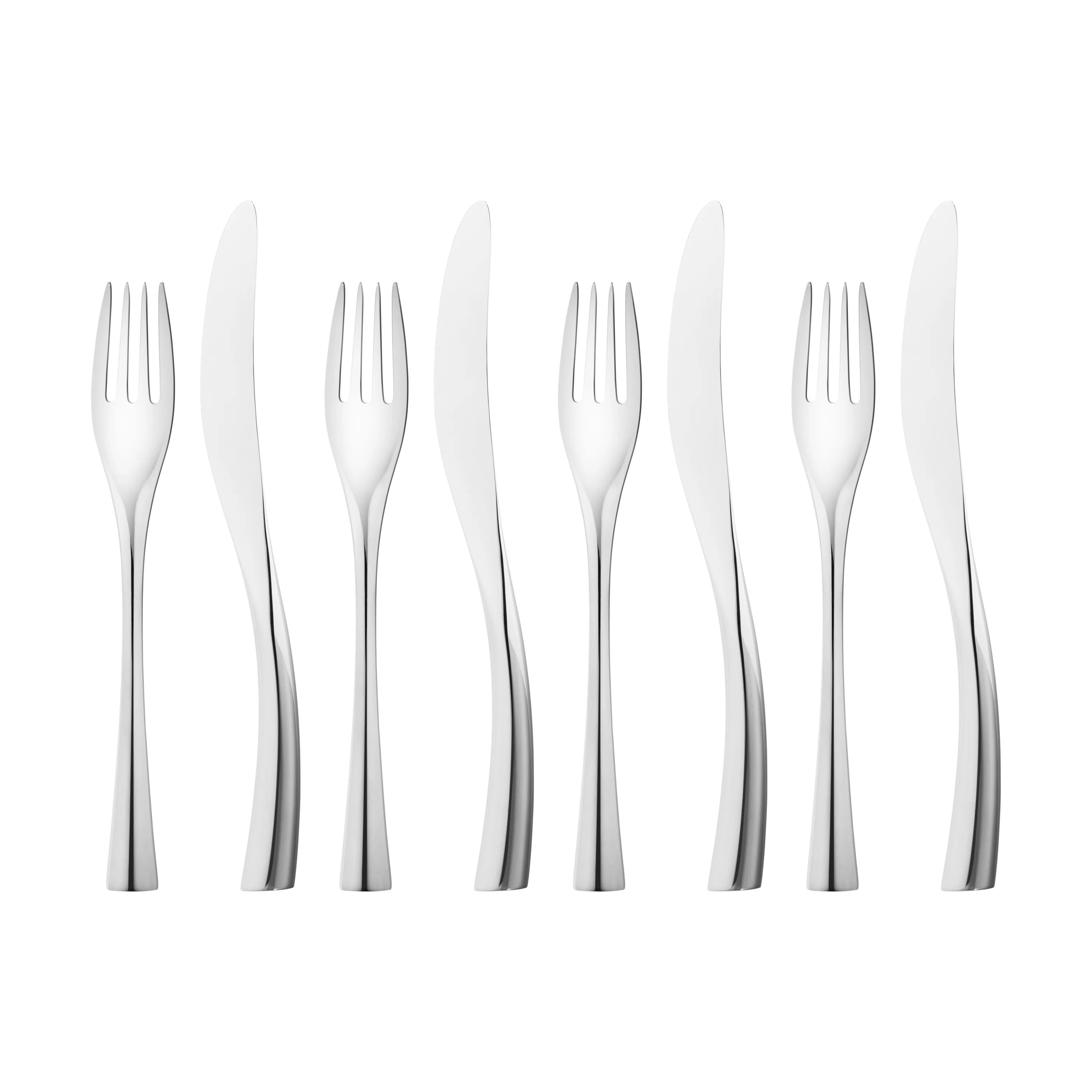 Georg Jensen Bestiksæt Cobra Frokostbestiksæt - 8 dele i Sølvfarvet, 1