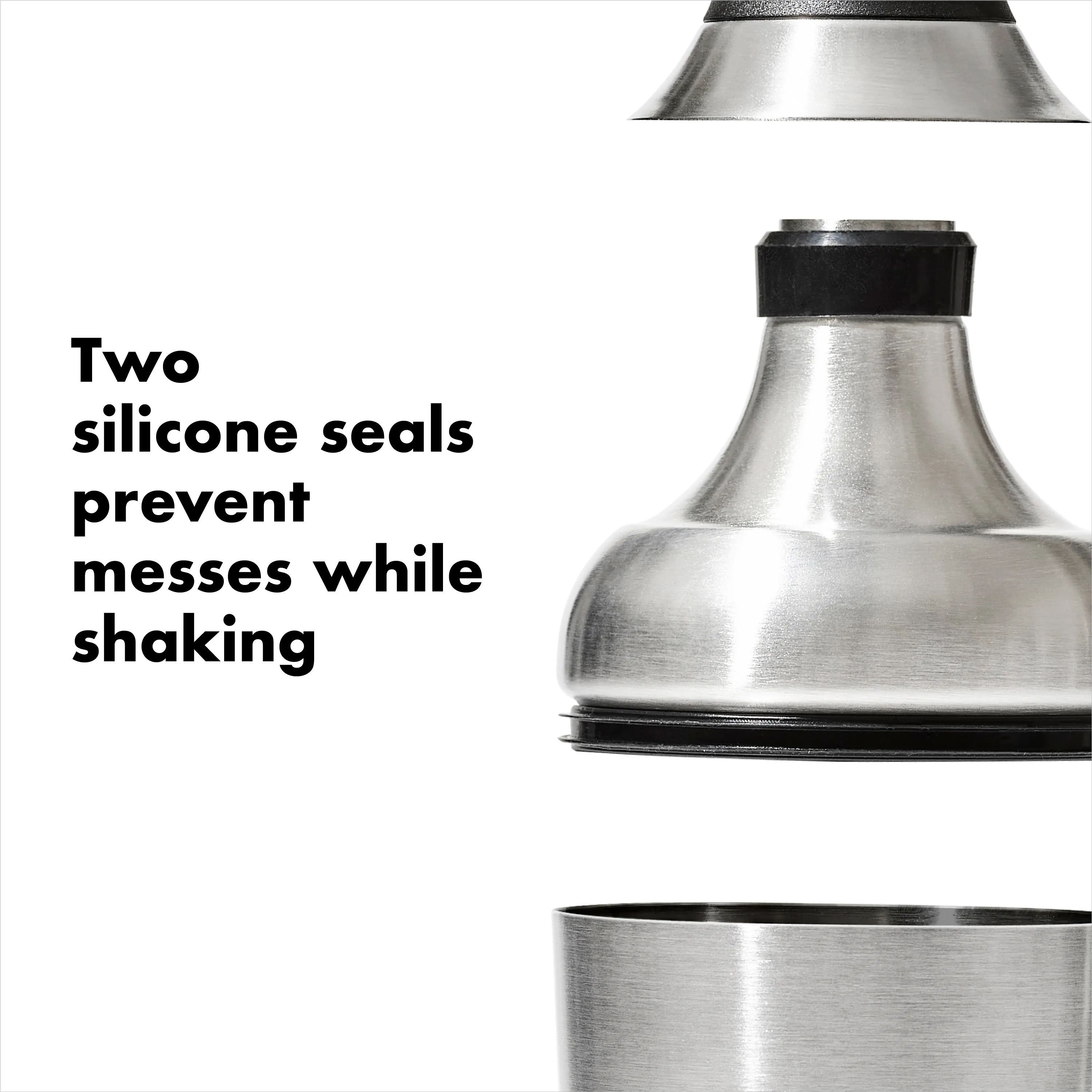 OXO Shakere Steel Cocktail Shaker i Stål/sort, 6