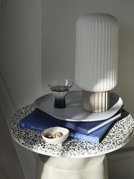 Broste Copenhagen Sideborde Agari Bord i Rainy Day Grey, 3