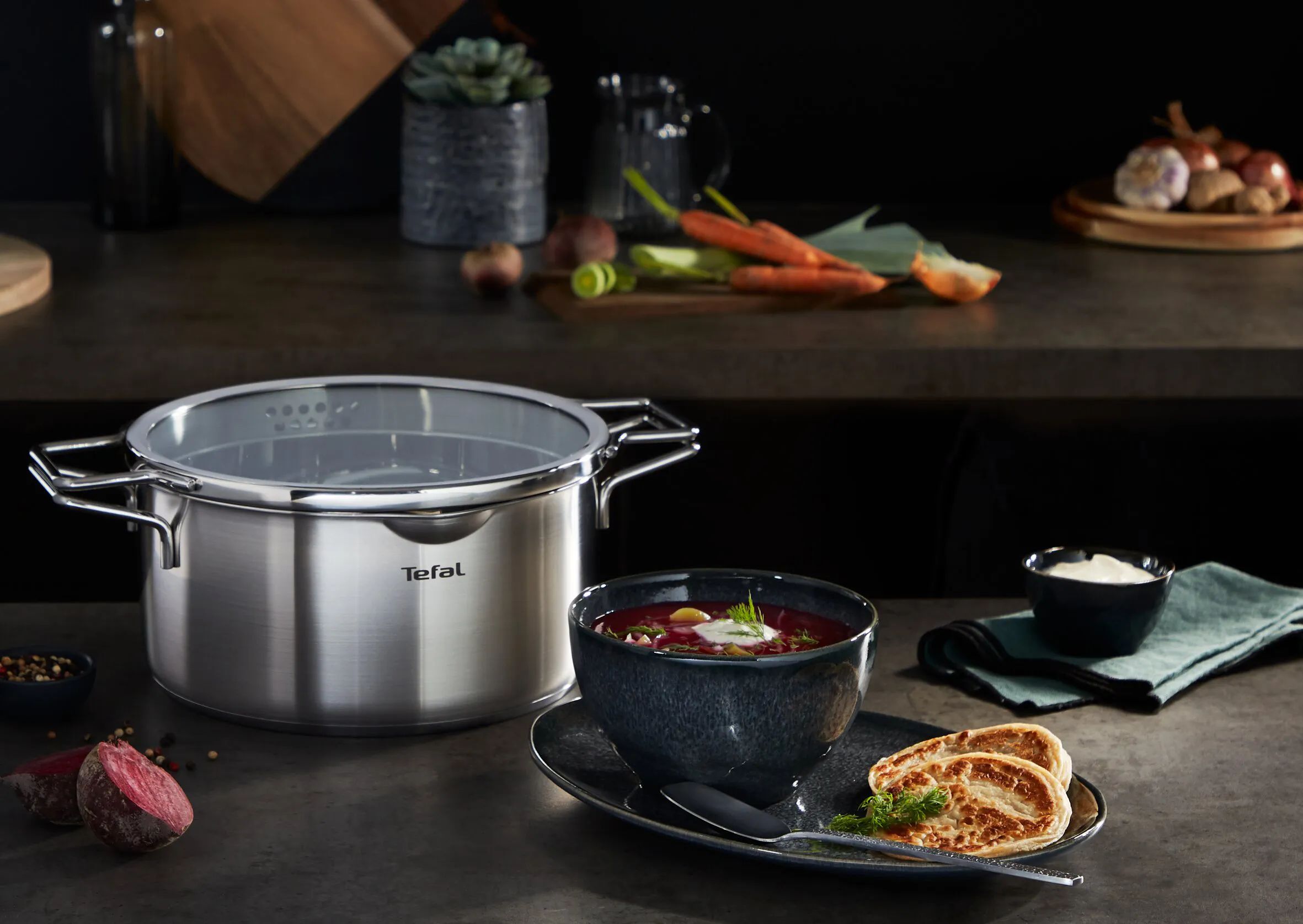 Tefal Gryder Nordica Gryde m. glaslåg i 2,7 L, 2