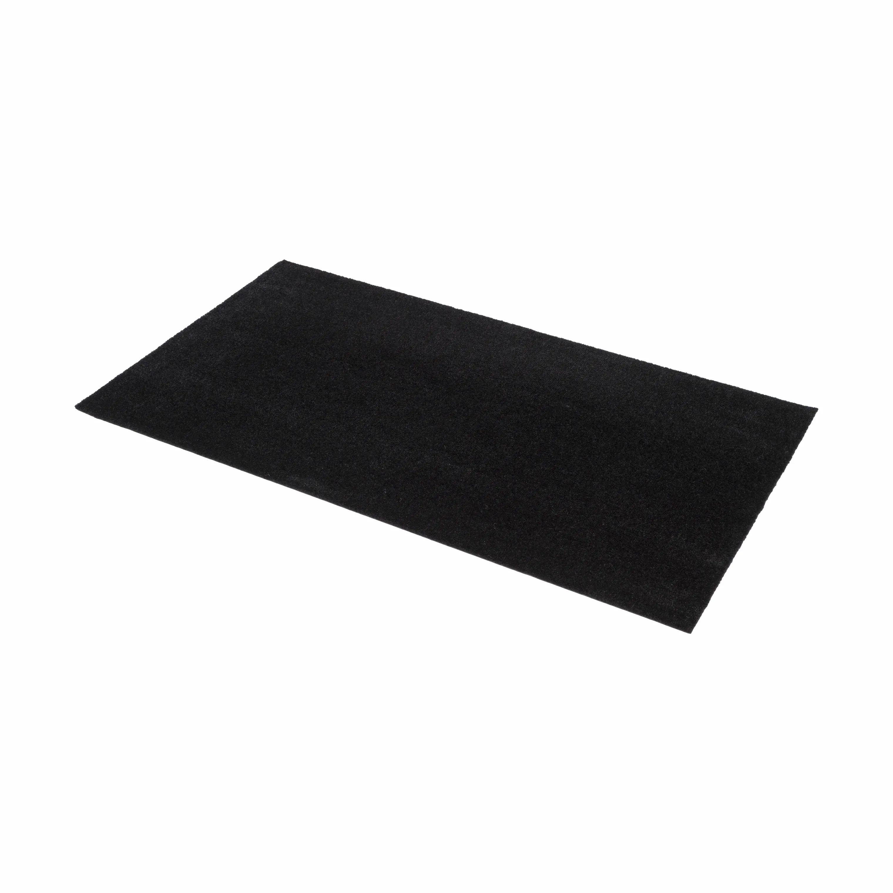 Tica Copenhagen Gulvtæpper Uni Color Gulvtæppe i Sort, B67 x L120 cm, 4