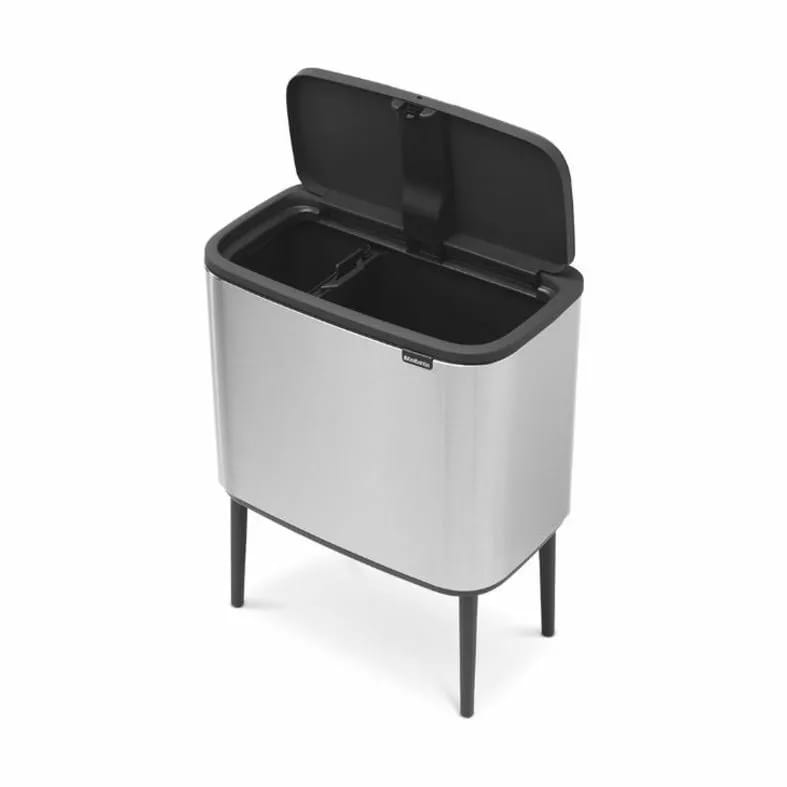 Brabantia Spande uden pedal BO Touch Affaldsspand i Mat/Stål, 34 L, 4