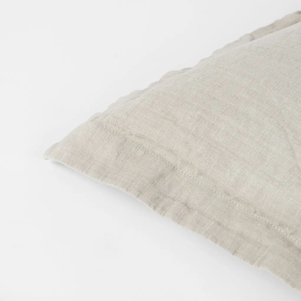 Broste Copenhagen Pyntepudebetræk Linn Pudebetræk i Dove Grey, B60 x L60 cm, 4