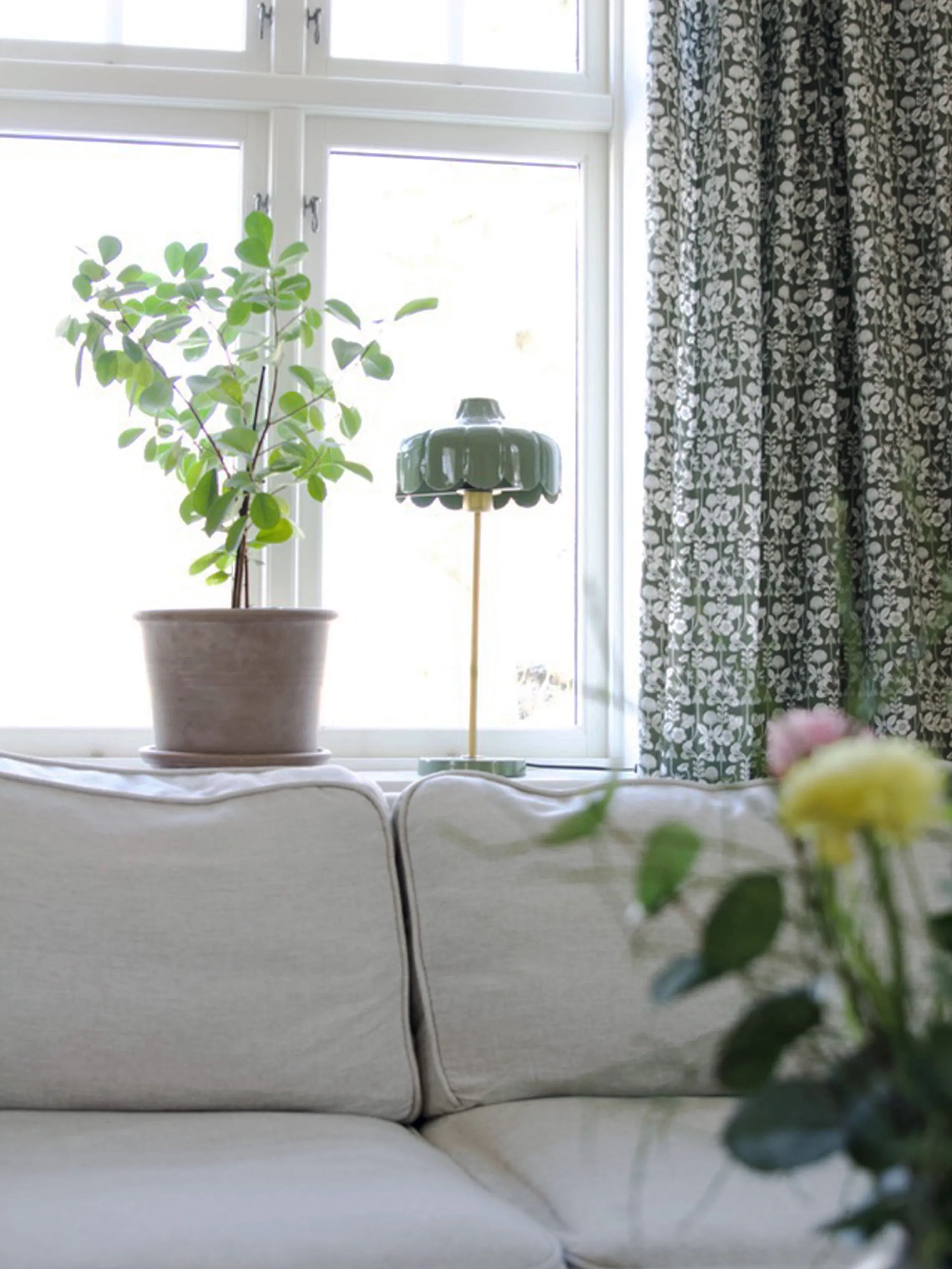Svanefors Gardiner og gardinstænger De Mina Gardin - 2 stk. i mos, 2