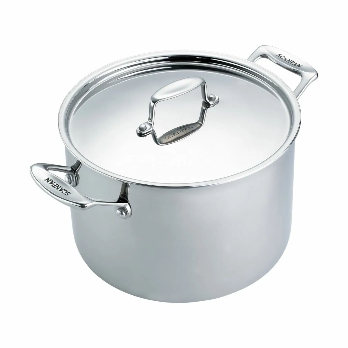 Scanpan Gryder Fusion 5 Suppegryde m. låg i Stål, 1