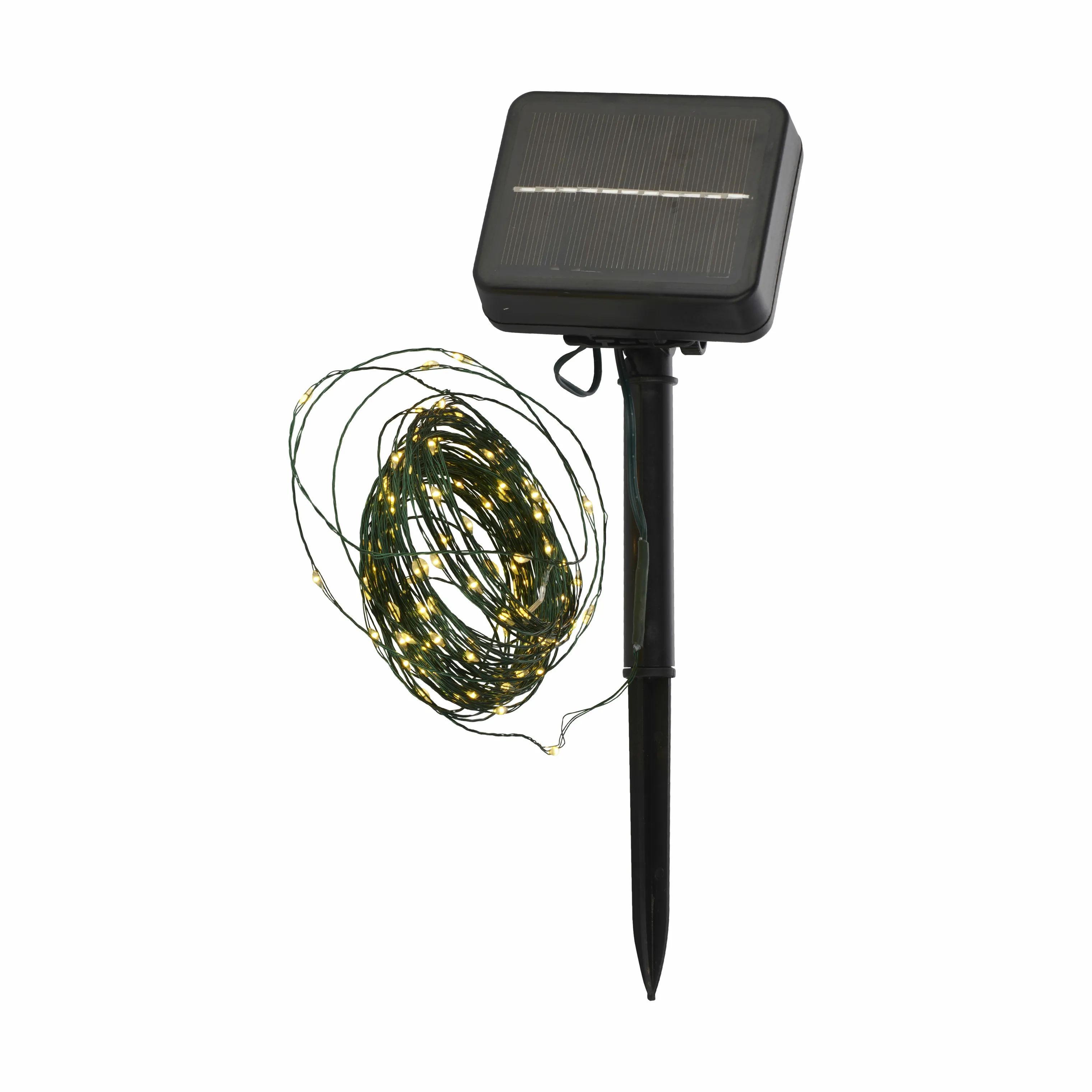 Sirius Lyskæder Knirke Solar LED Lyskæde i Warm white/Green, 11,9 meter, 1