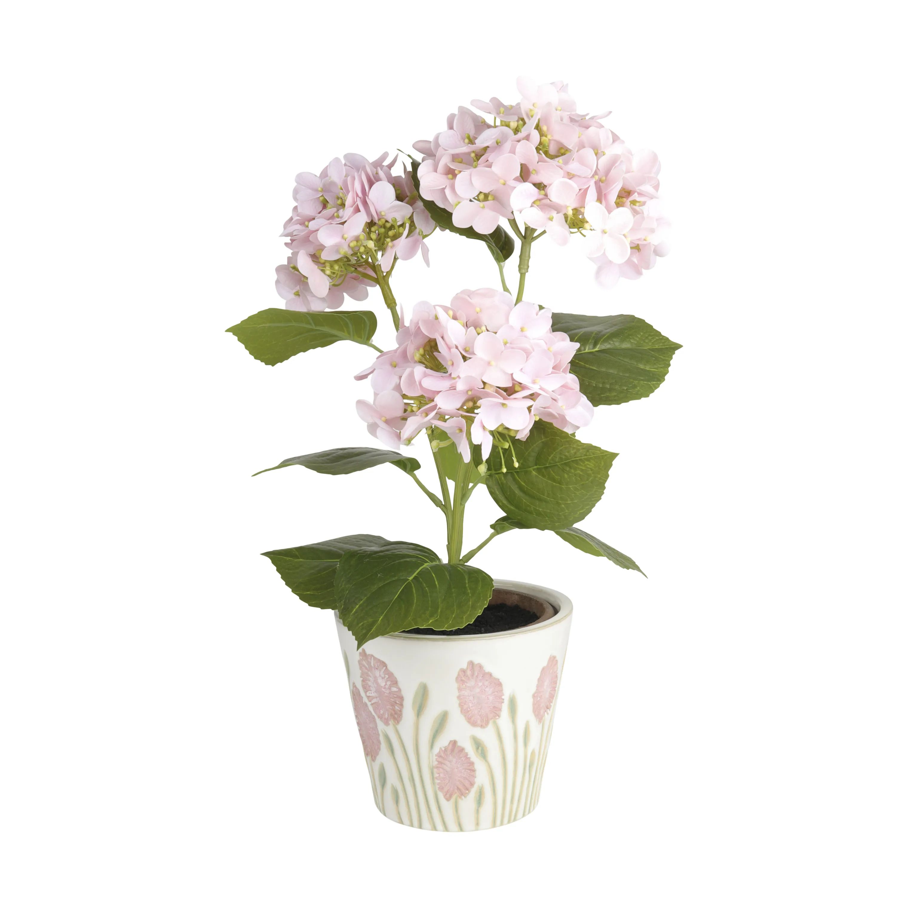 CASA Living Urtepotteskjulere Urtepotte i Hvid m rosa tulipaner, 3
