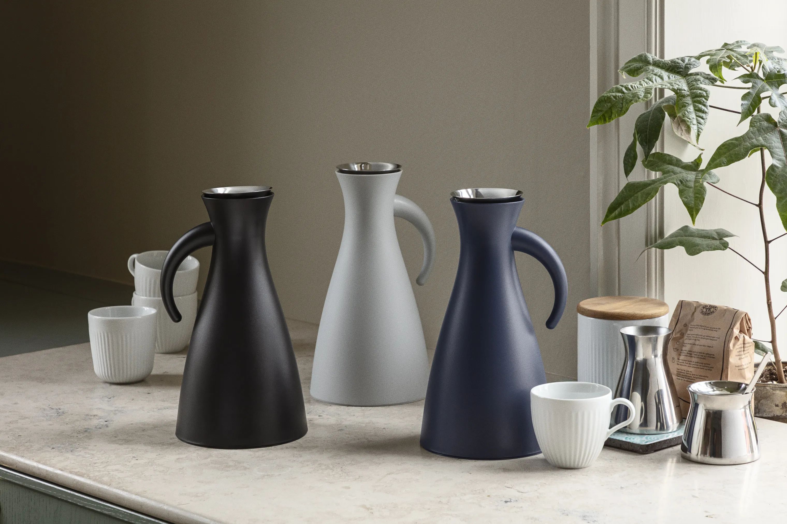 Eva Trio Mælke- og flødekander Flødekande i Polished steel, 3