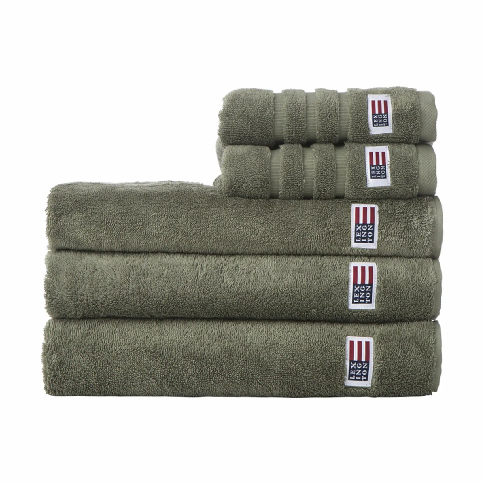 Lexington Håndklæder Icons Original Håndklæde i Dusty Olive, B30 x L50 cm, 2