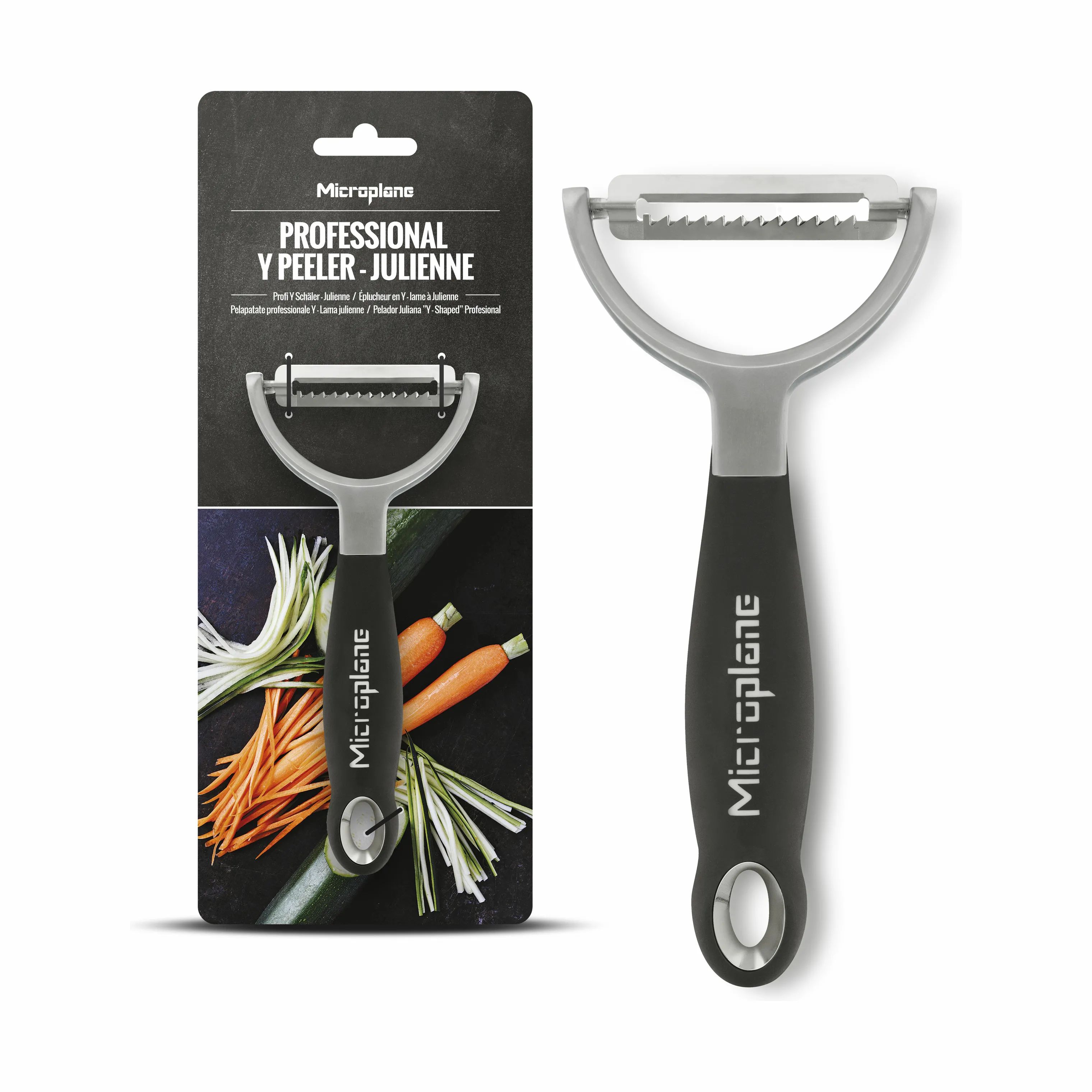 Microplane Grøntsags- og kartoffelskrællere Master Professional Y Skræller Julienne i Sort, 7