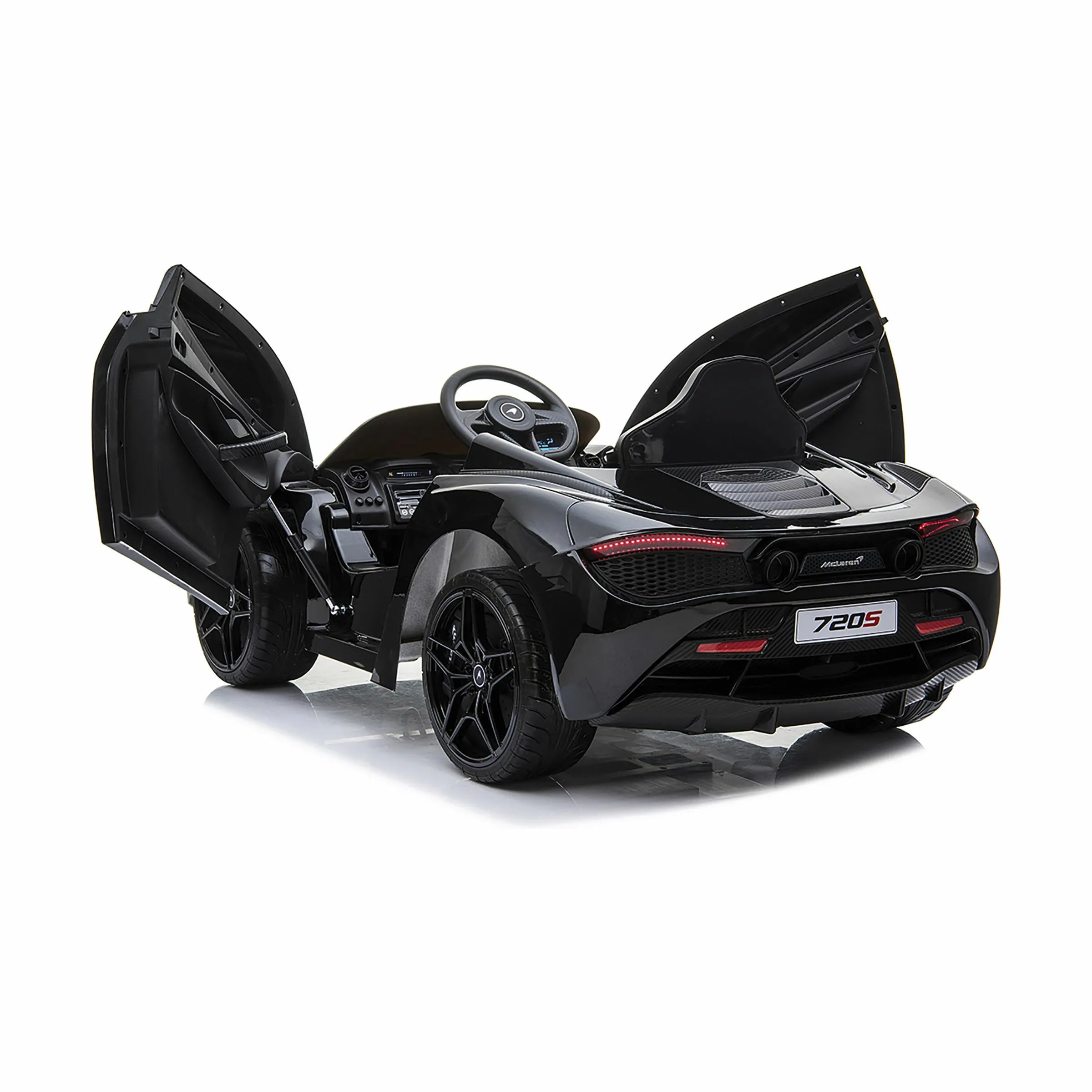 NORDIC PLAY Speed El-biler til børn Elektrisk Bil - McLaren 720S i sort, 4