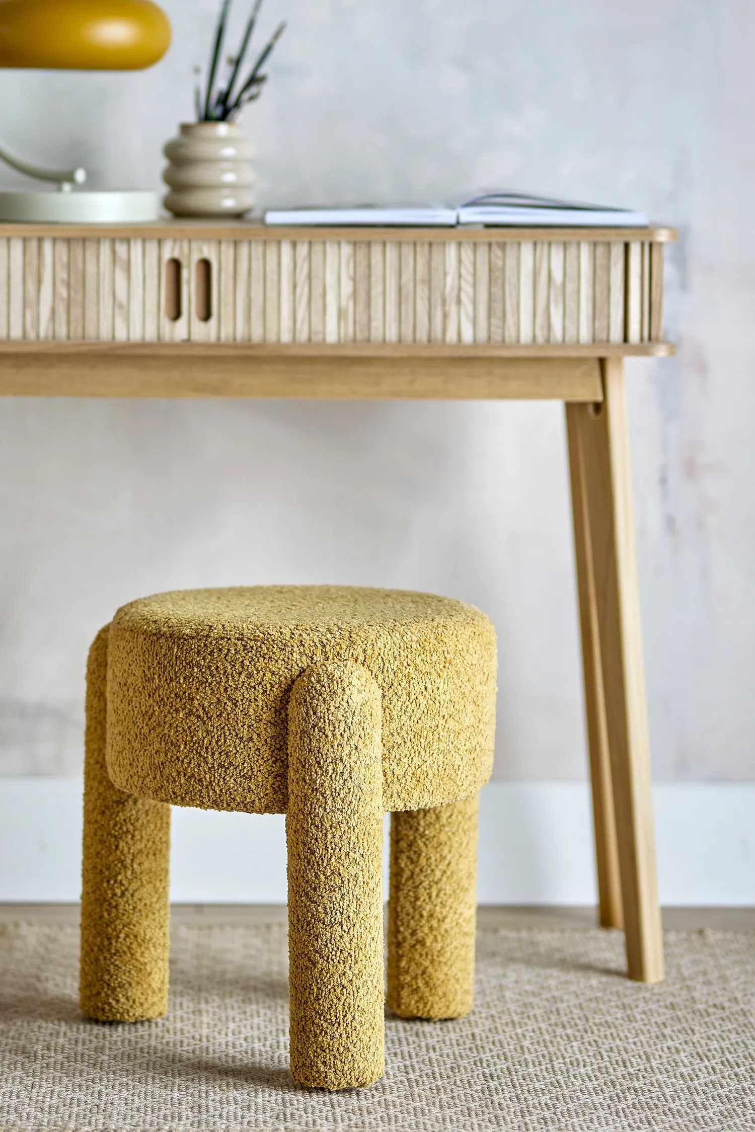 Bloomingville Skamler Bruno Taburet i Gul, 2