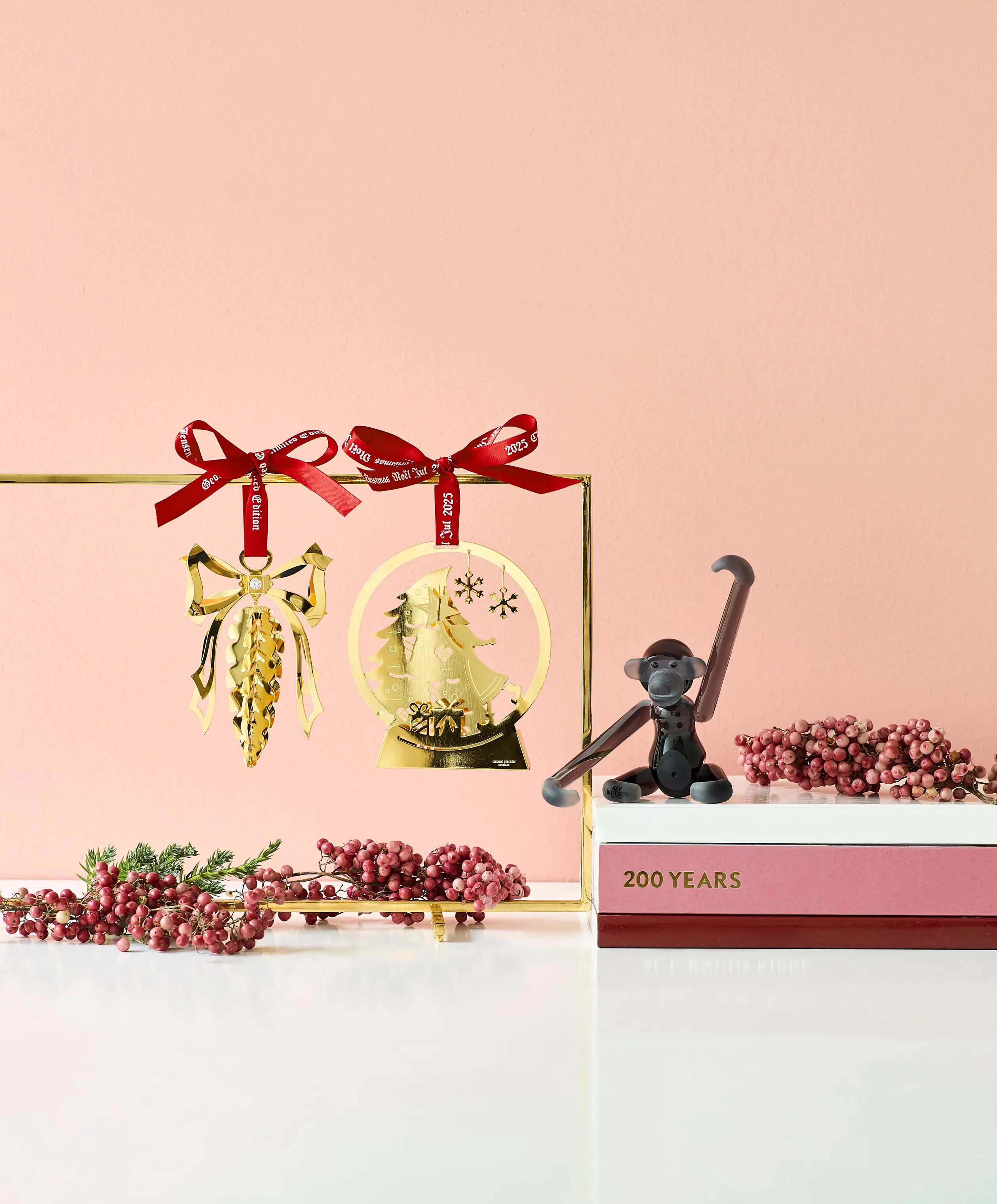 Georg Jensen Juleophæng Christmas Collectibles CC 2025 Juleuro - Snekugle i Guld, 3