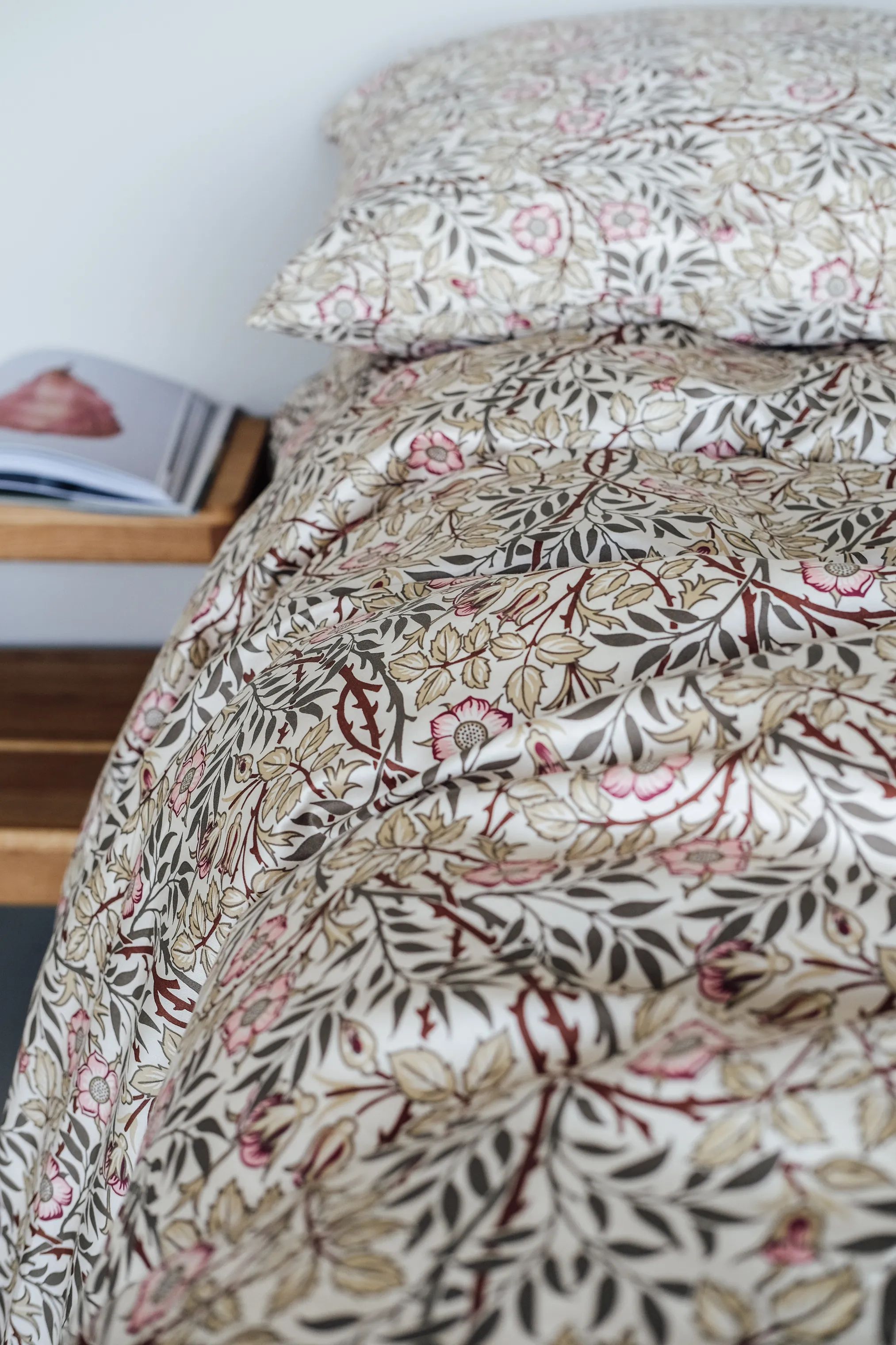 CASA Living Sengetøj Torn Sengetøj i Lyserød/grøn, B140 x L200 cm, 3