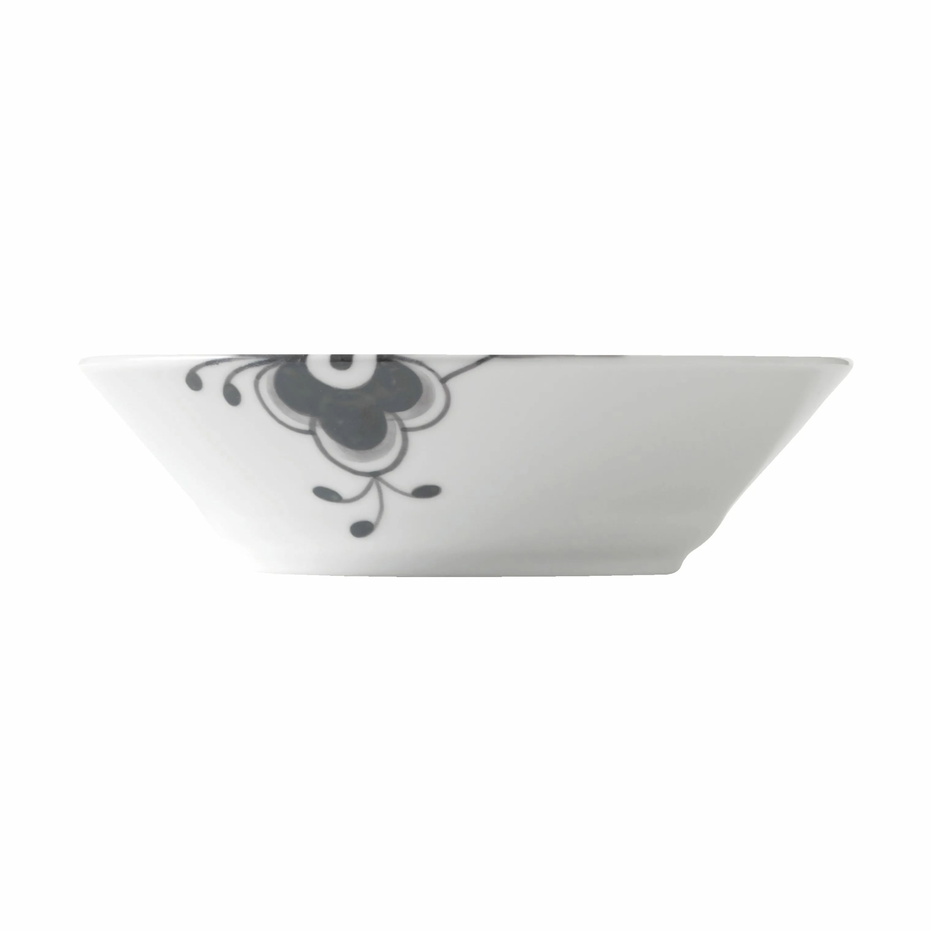 Royal Copenhagen Dybe tallerkener Sort Mega Riflet Dyb Tallerken #2 i Sort/hvid, Dyb Tallerken   x Ø17 cm, 3