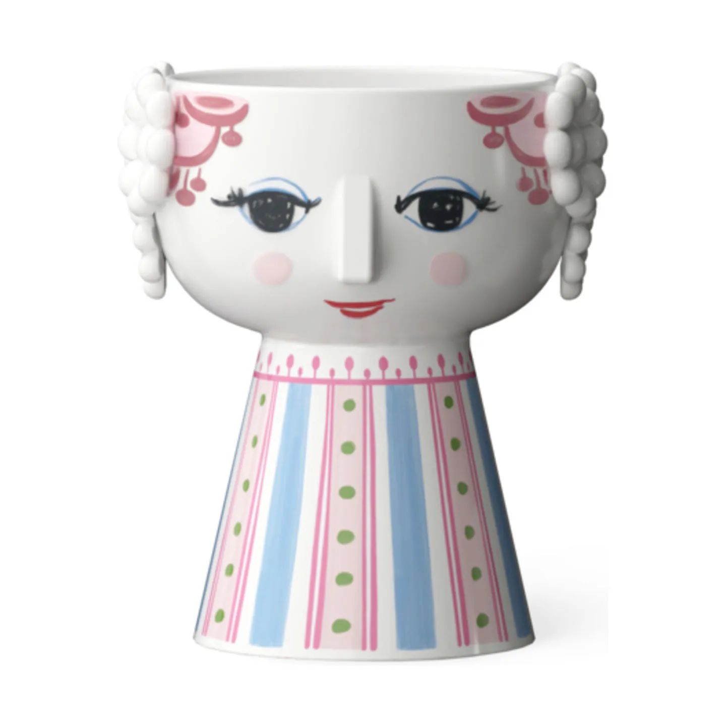 Bjørn Wiinblad Kronelysestage Eva Lysestage i Pink, 9,5 cm, 1