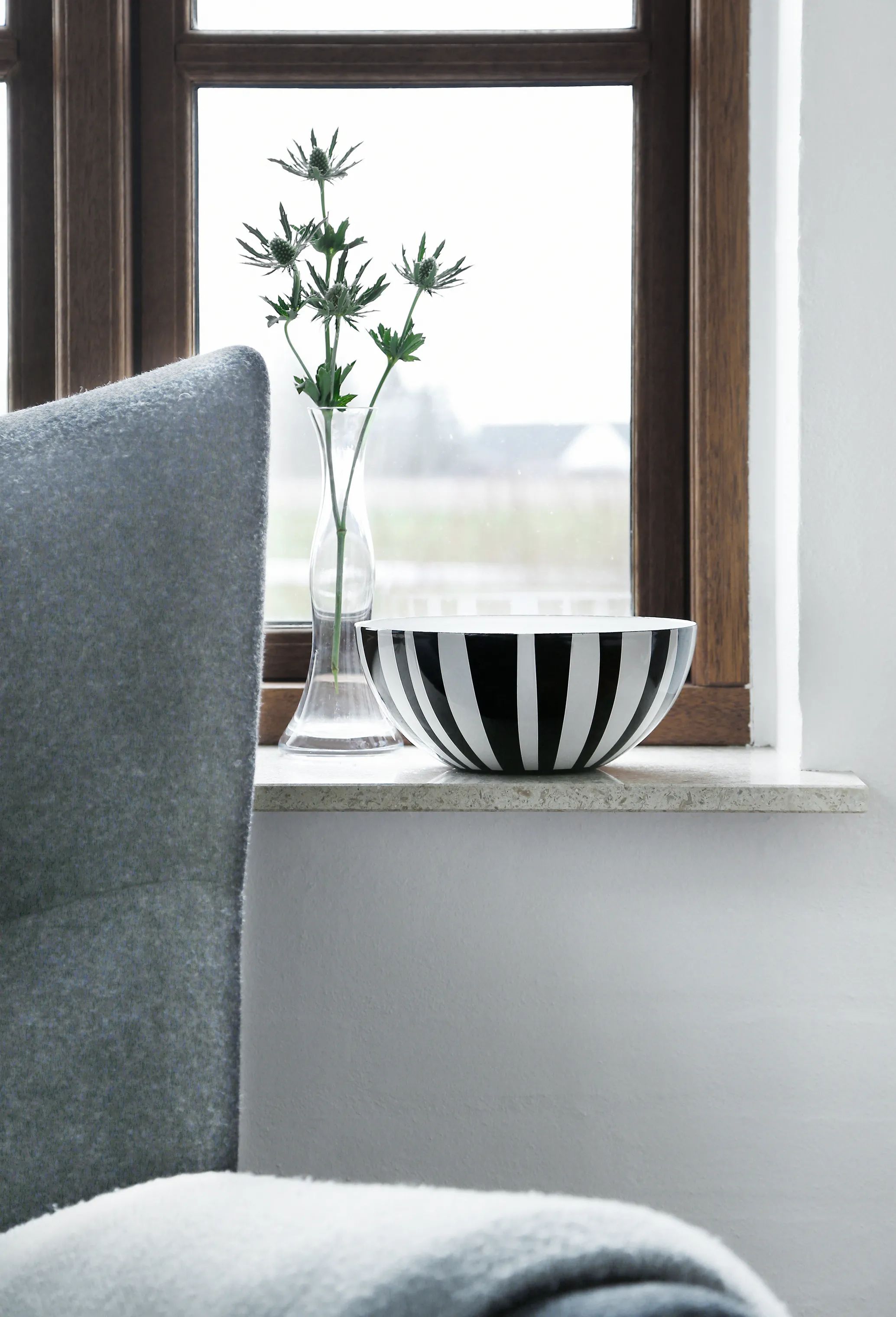 Cathrineholm Serveringsskåle Stripes Skål i Sort, 20 cm, 3