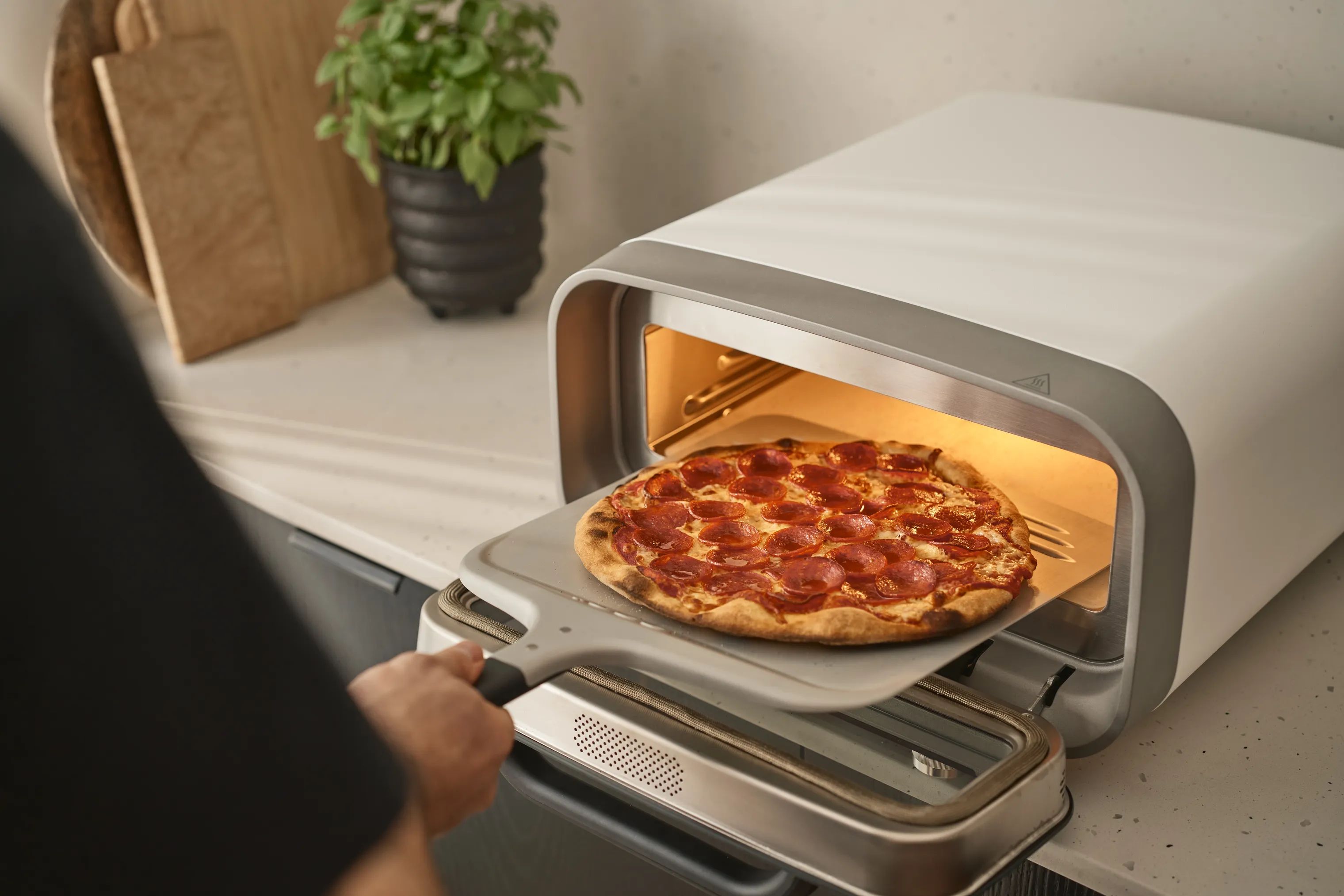 Ooni Pizzaovne Volt 2 Elektrisk Pizzaovn i Hvid, 5