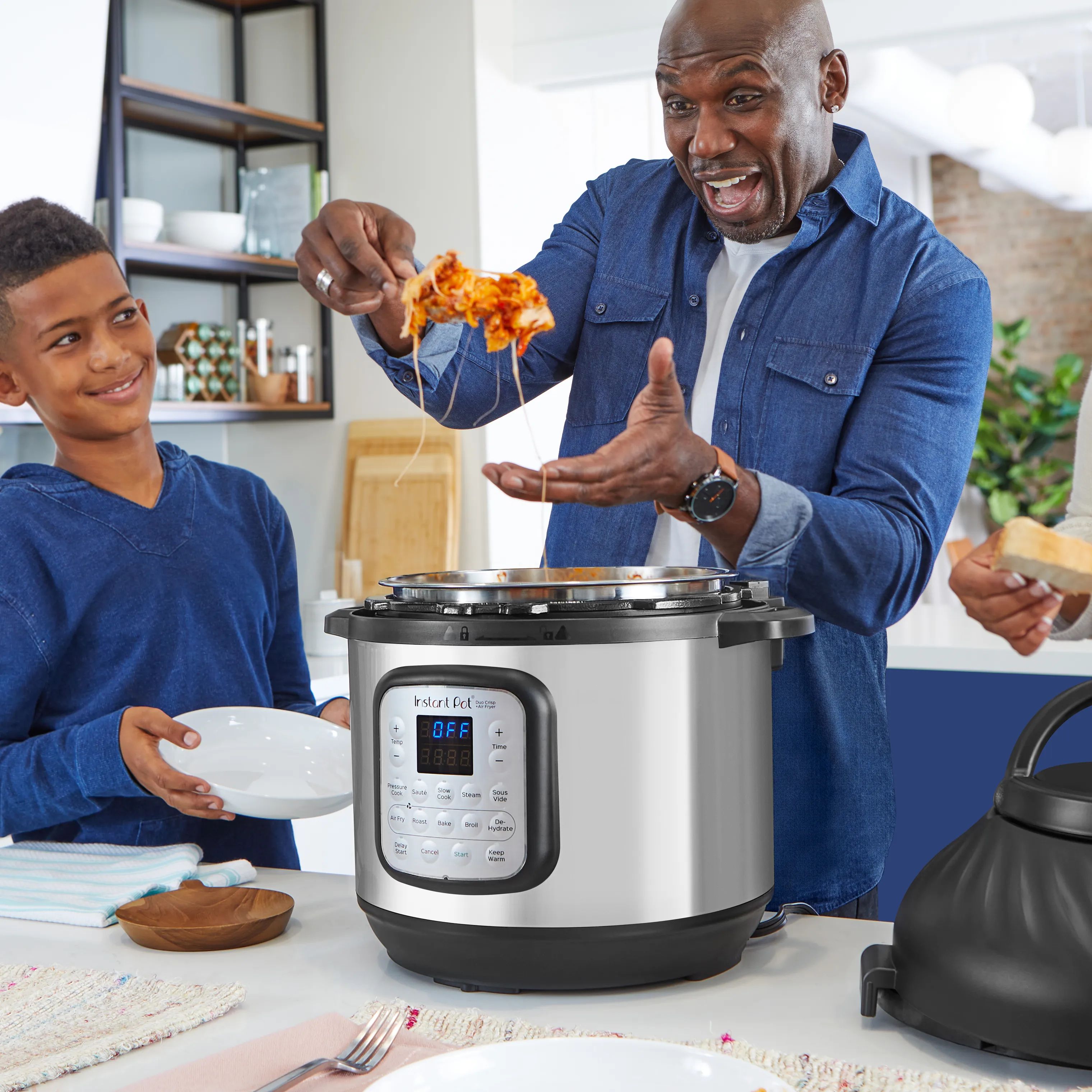 Instant Airfryers Trykkoger og Airfryer i Sort/Sølv, 3