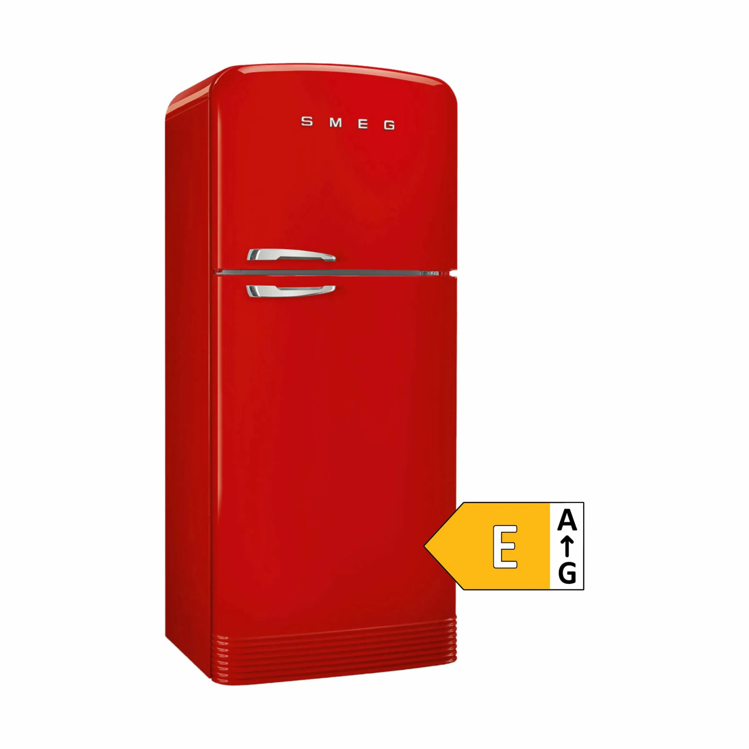 Smeg Køleskabe 50's Style Kølefryseskab i Rød, 1