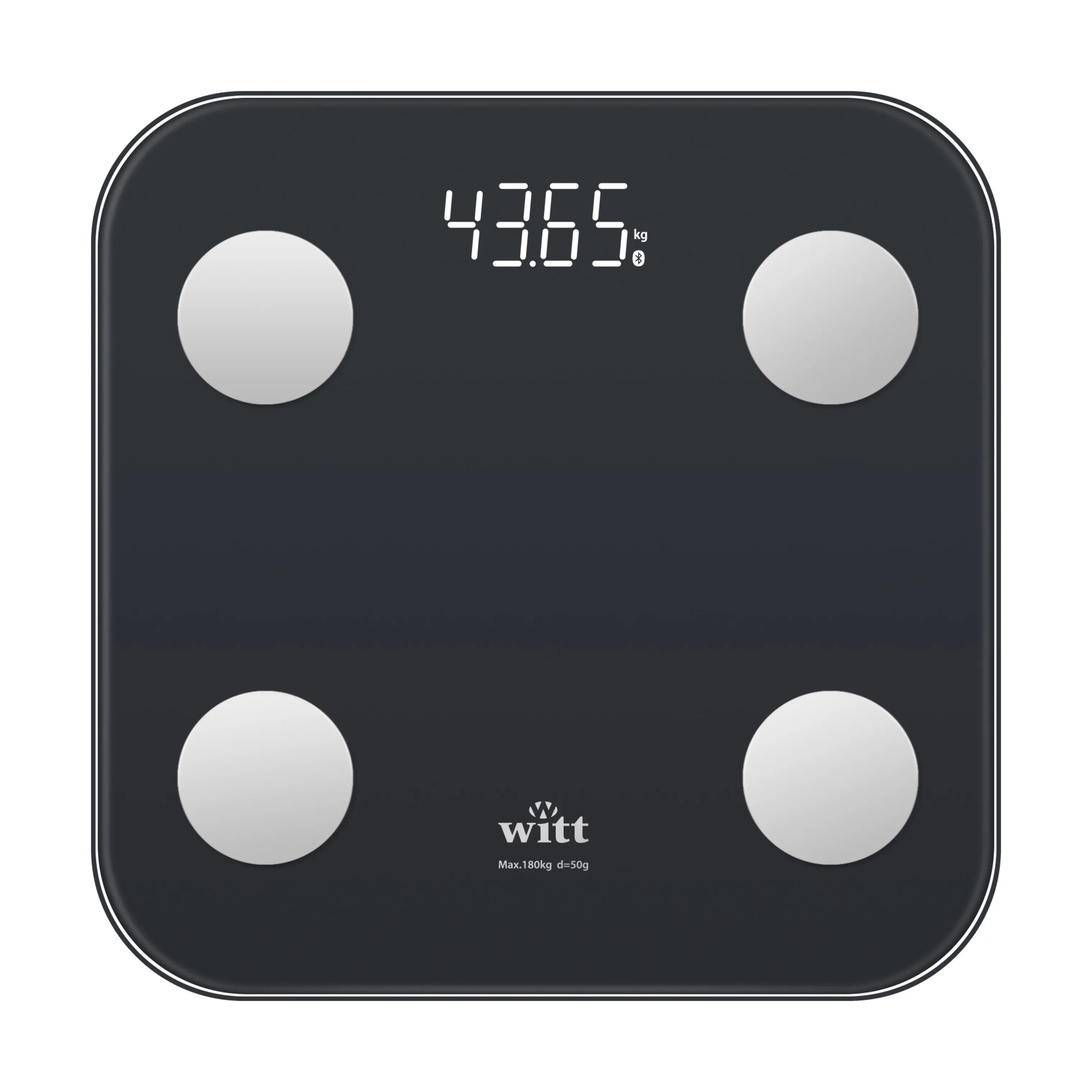 Witt Badevægte Premium Personvægt i Sort, 1