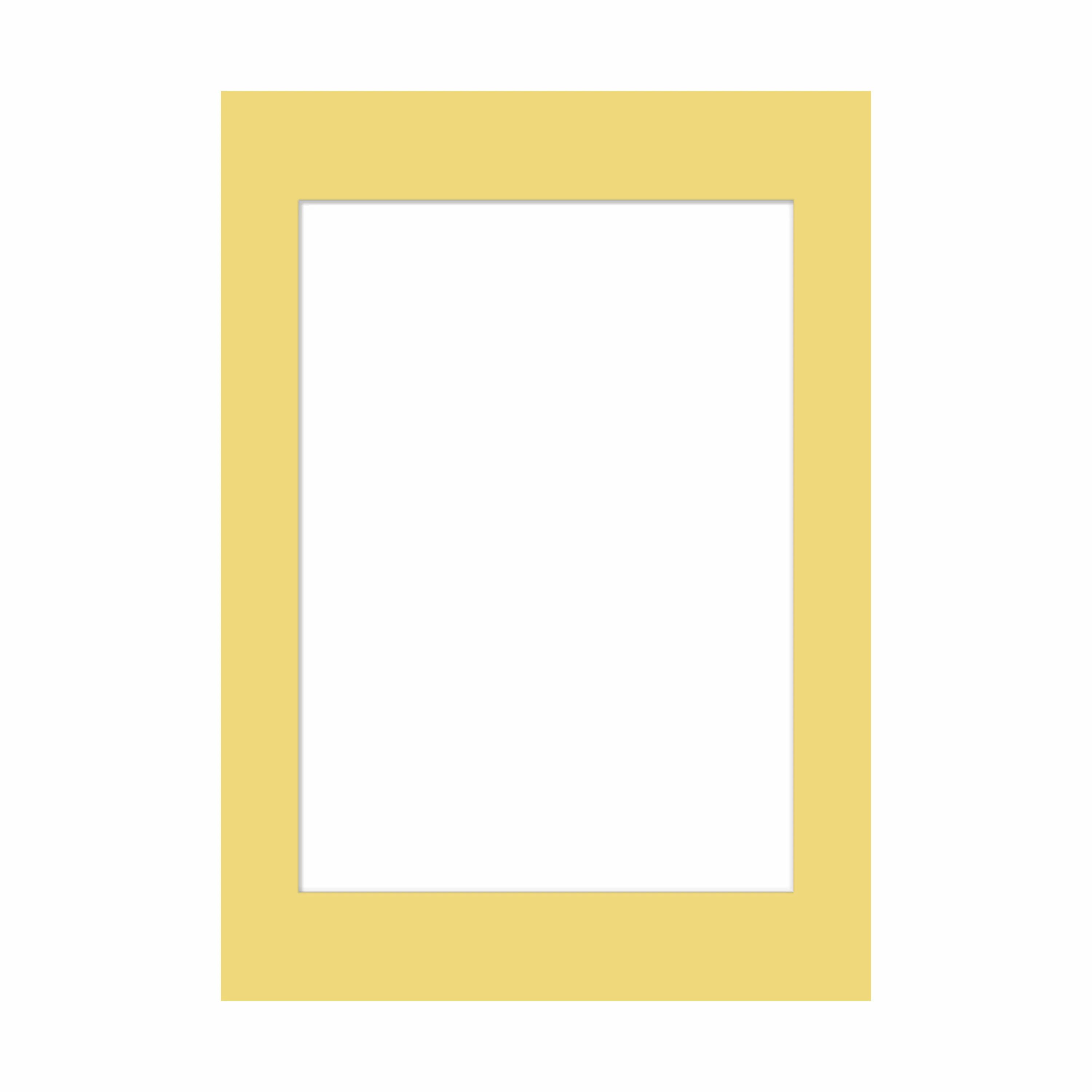 Poster&Frame Billedrammer Passepartout i Gul, 40 cm, 1