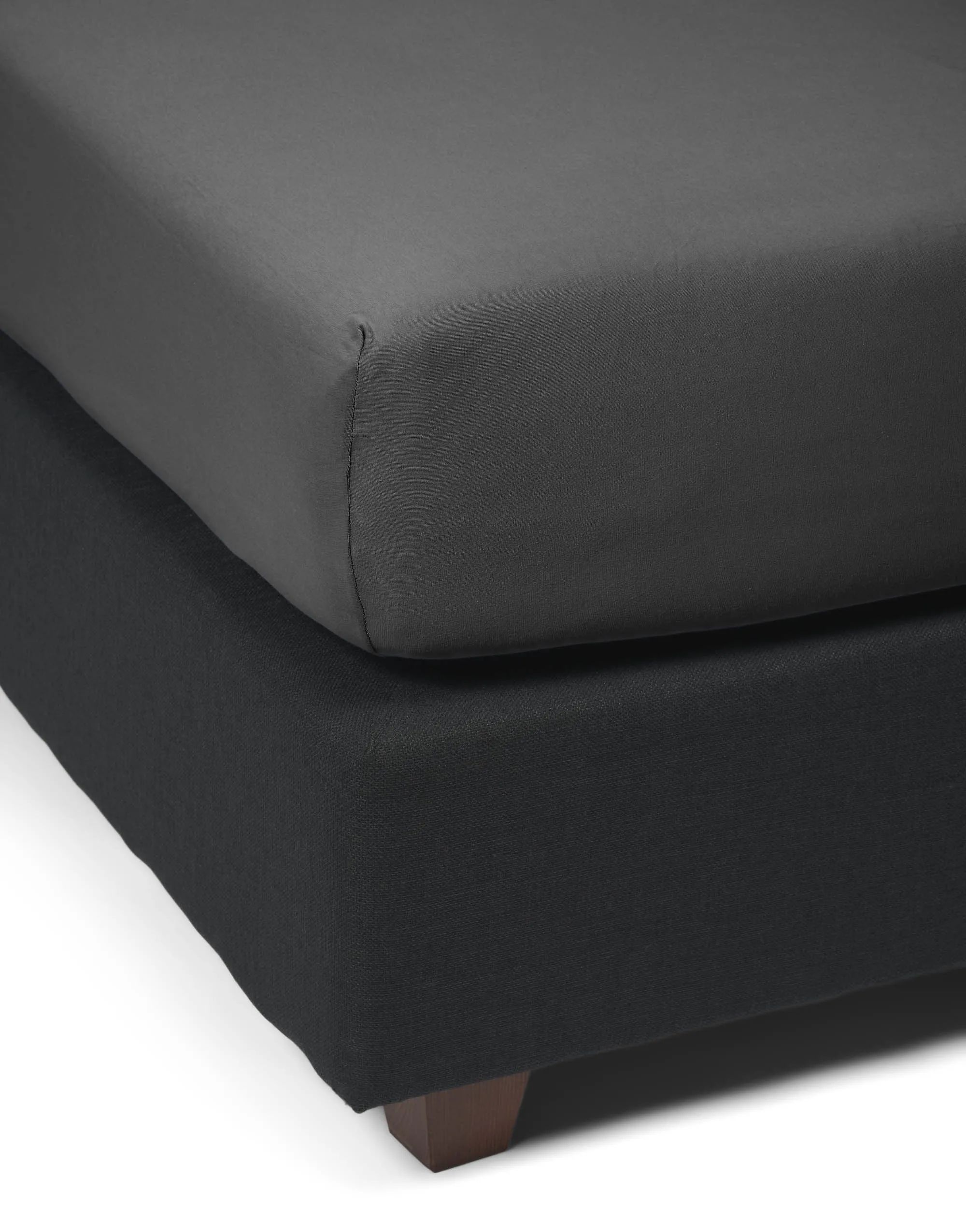 Marc O'Polo Lagner Premium Organic Jersey Boxlagen i Anthracite, 140/160 x 200/220 cm, 3