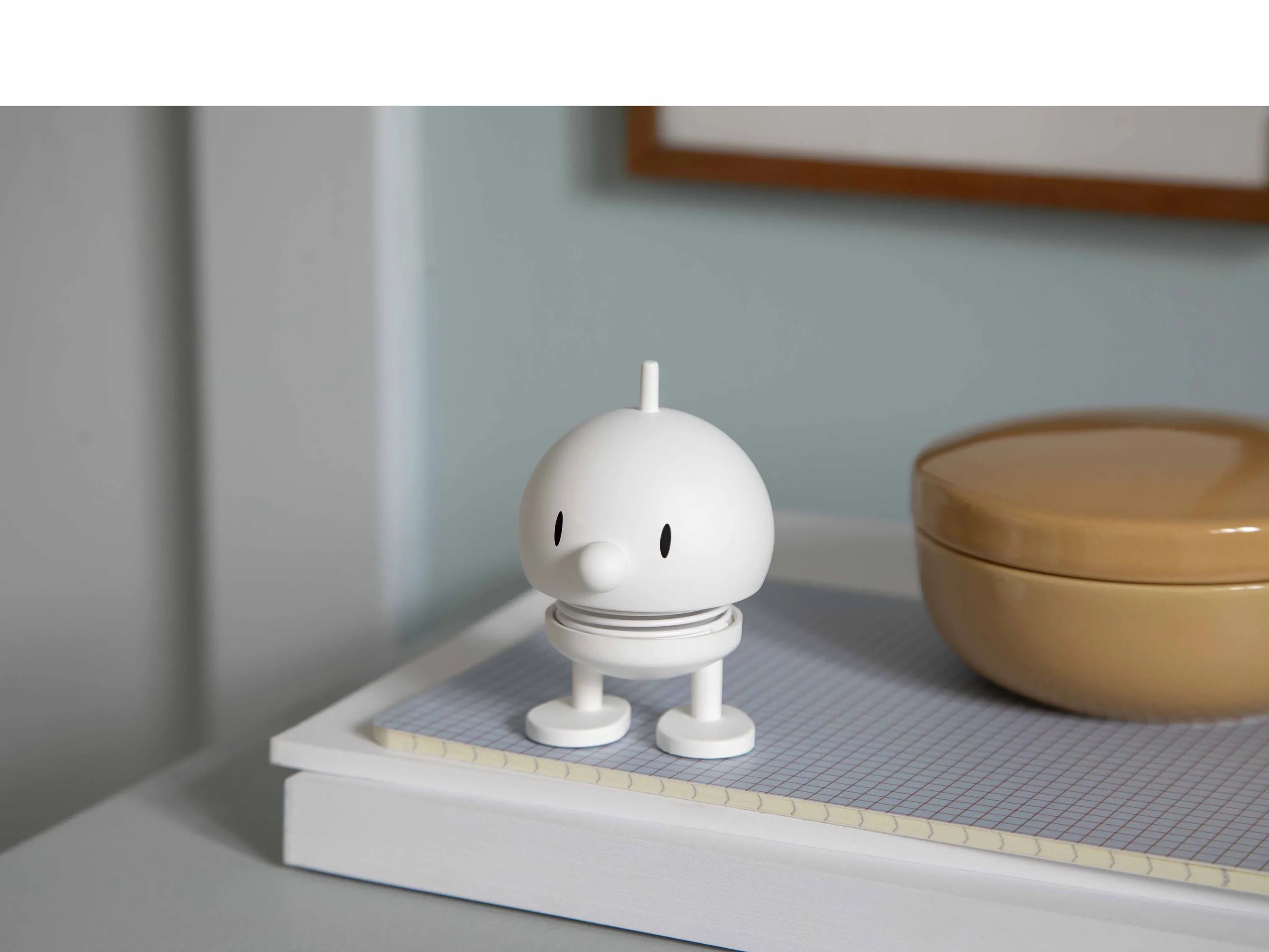 Hoptimist Øvrige figurer Bumble - Soft i White, 7,6 cm, 3