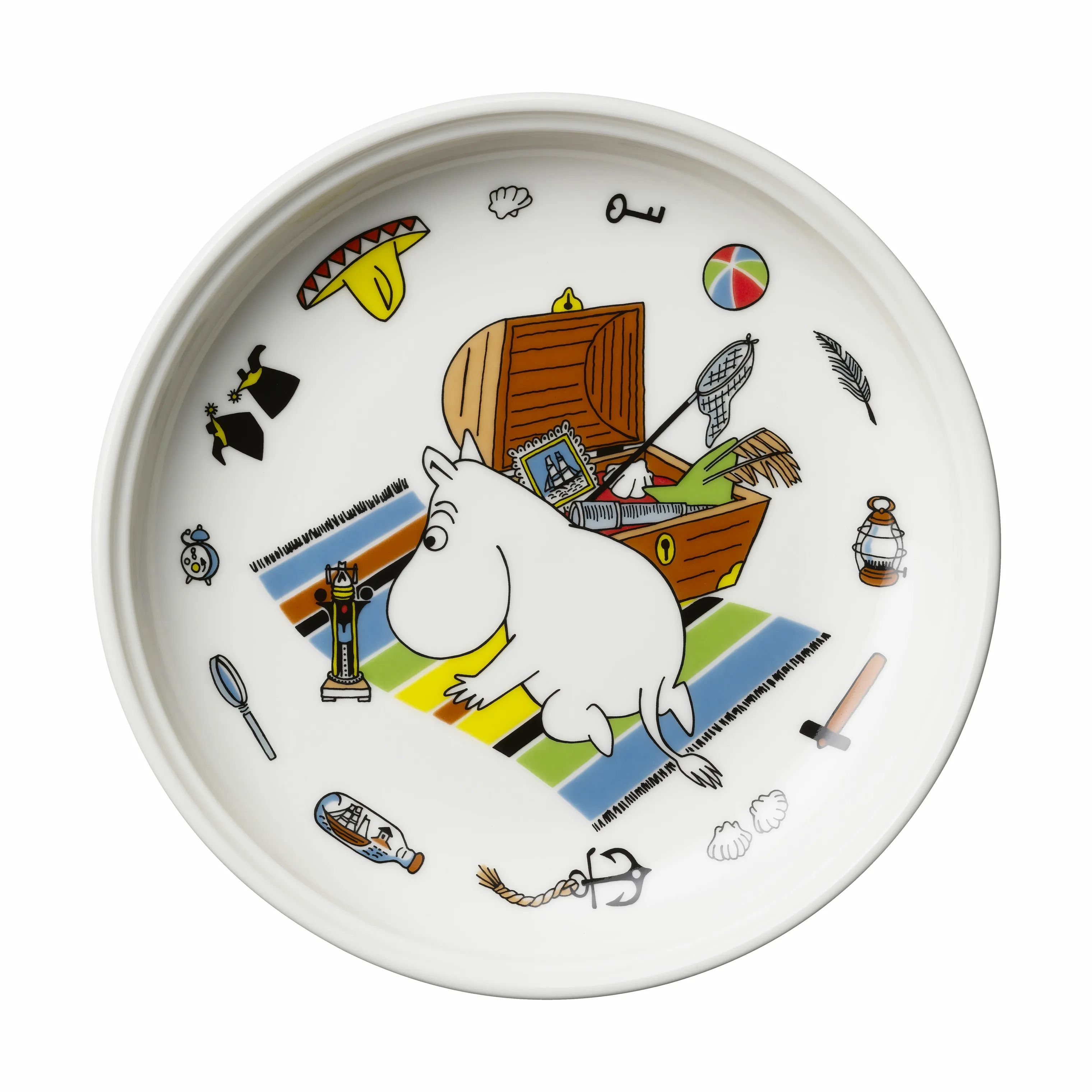Moomin Arabia Spisesæt Tro mod sin oprindelse Børnestelsæt - 2 dele i Hvid, 3