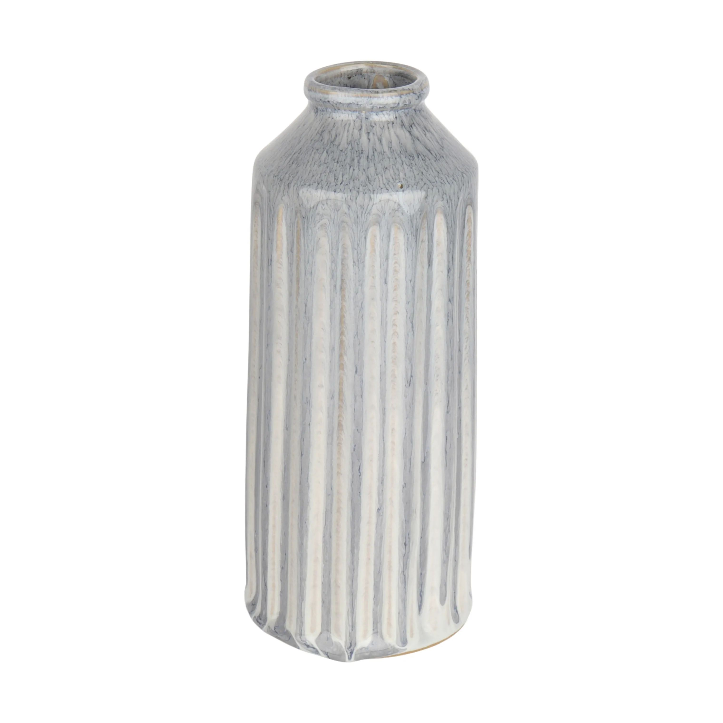 CASA Living Vaser Vase i Reaktiv mørkeblå/hvid, 1