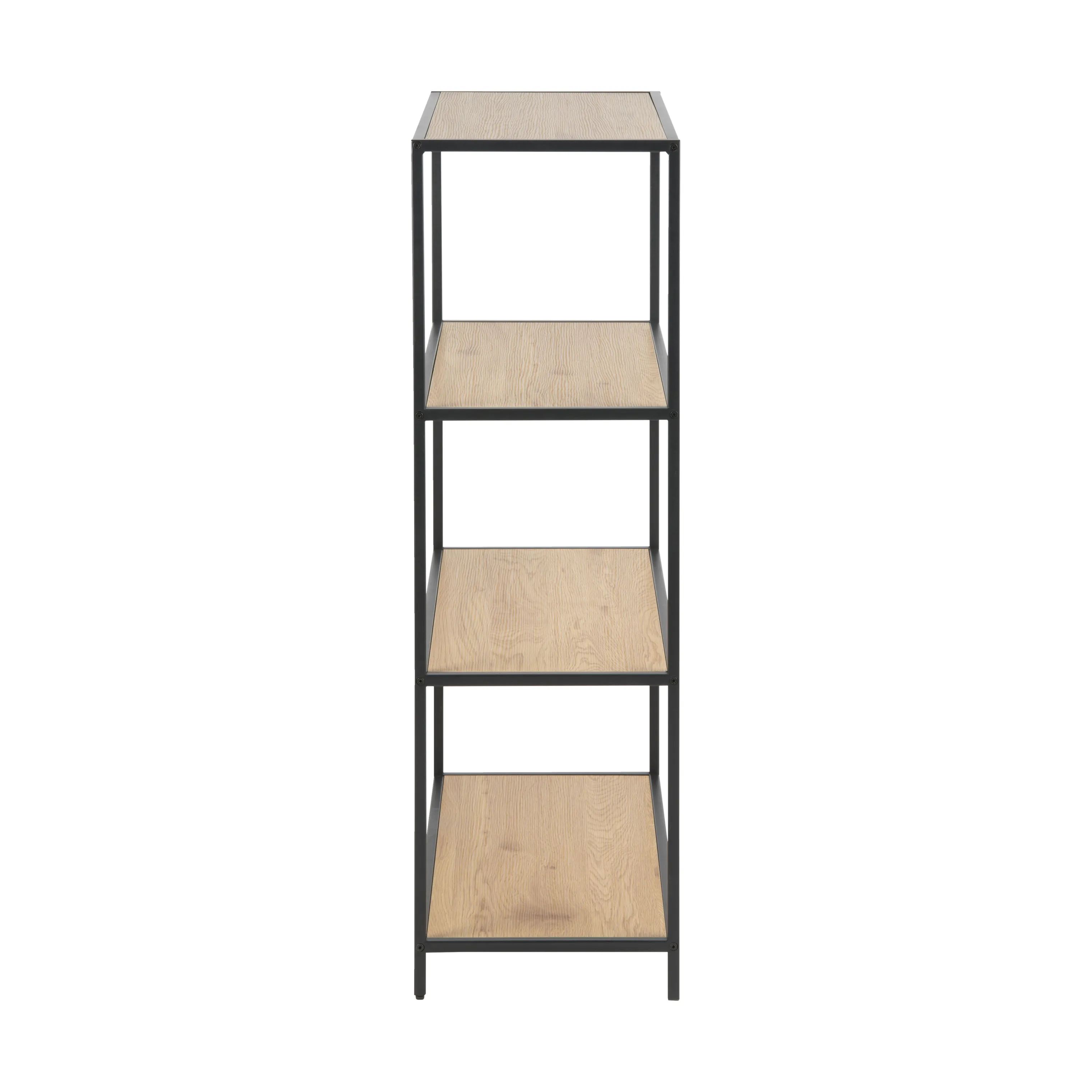 CASA Living Reoler og tilbehør Seaford Reol i Mat vild eg/mat sort, 4
