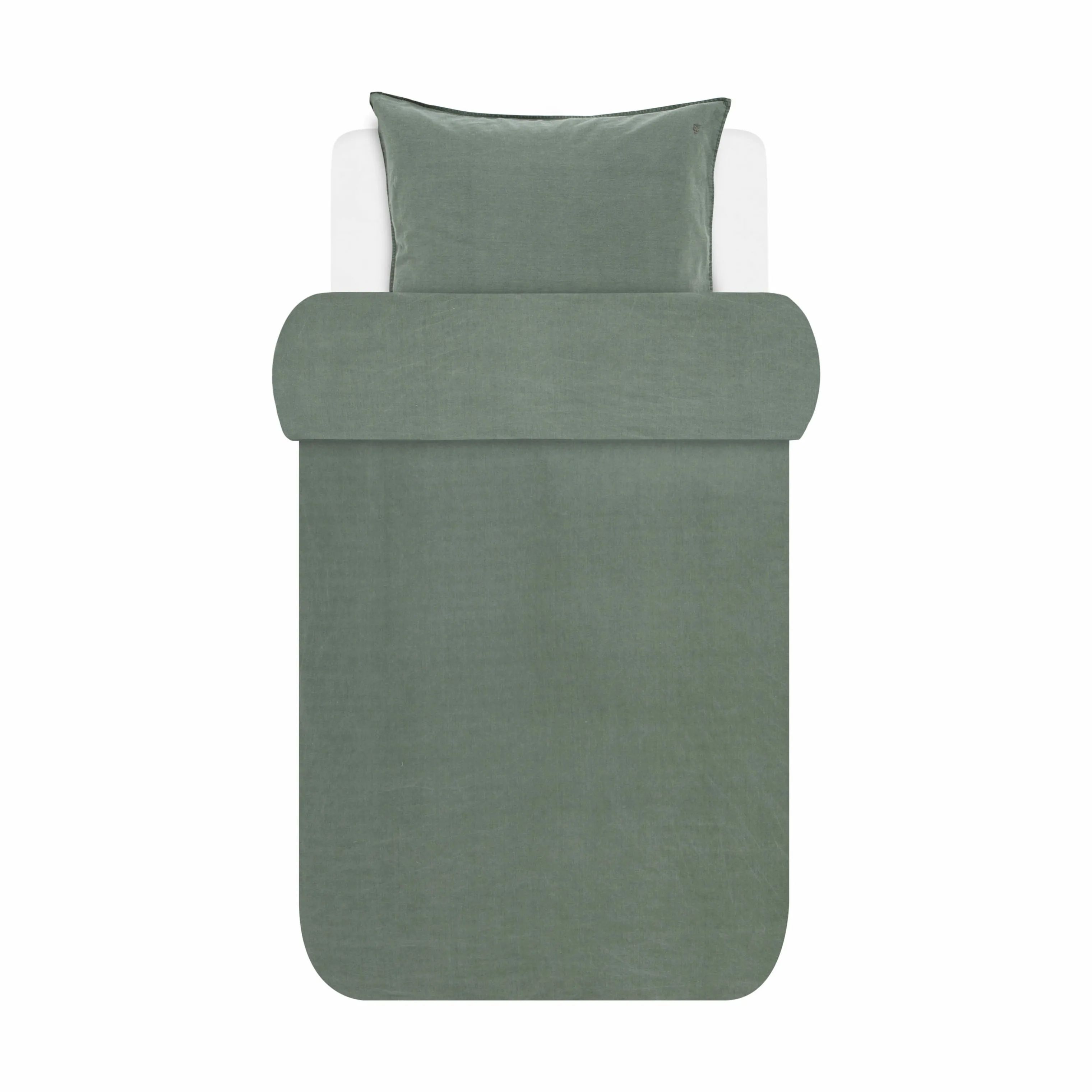 Marc O'Polo Sengetøj Senja Sengetøj i Green, B140 x L220 cm, 1