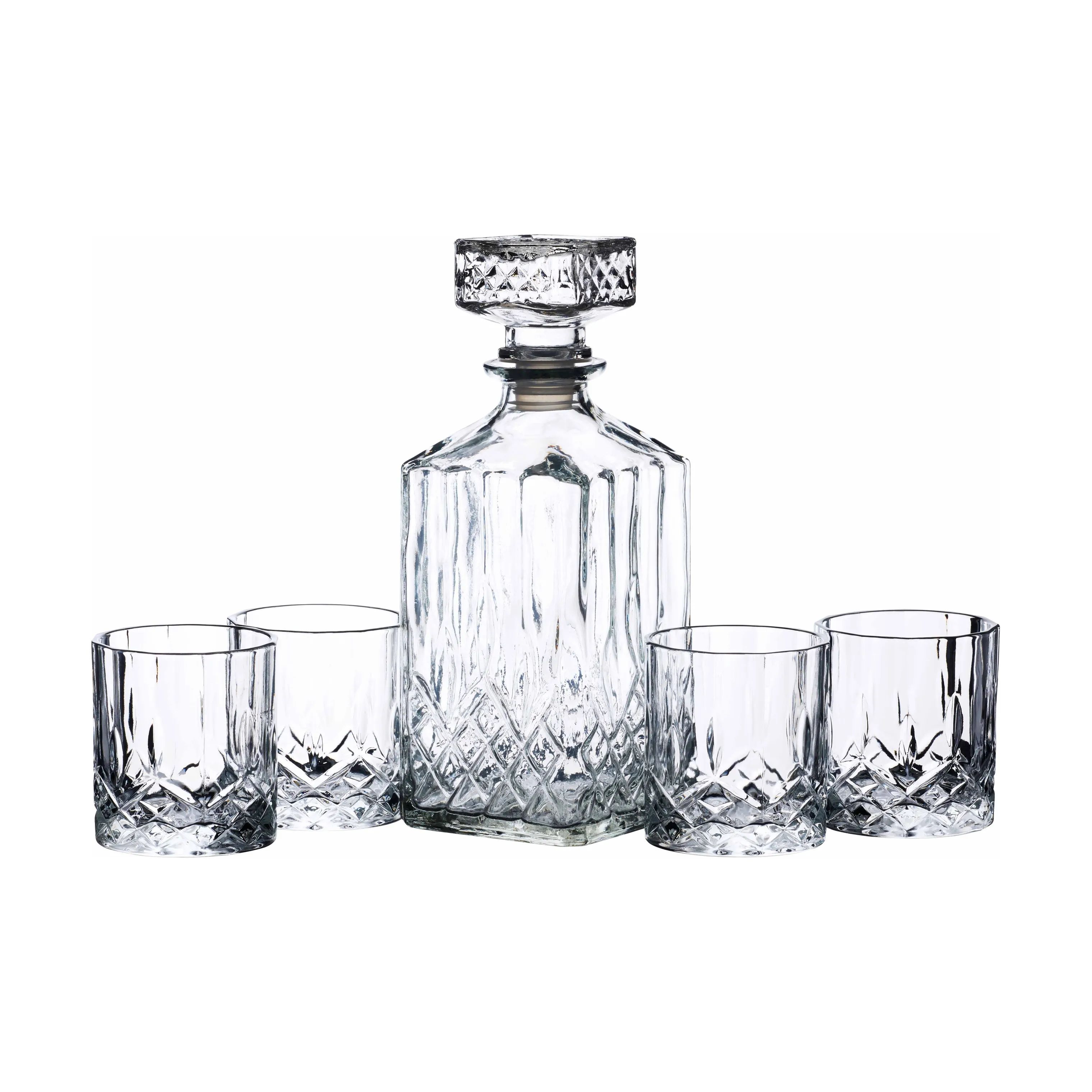 BarCraft Cocktailglas Karaffelsæt - 5 dele i Klar, 1