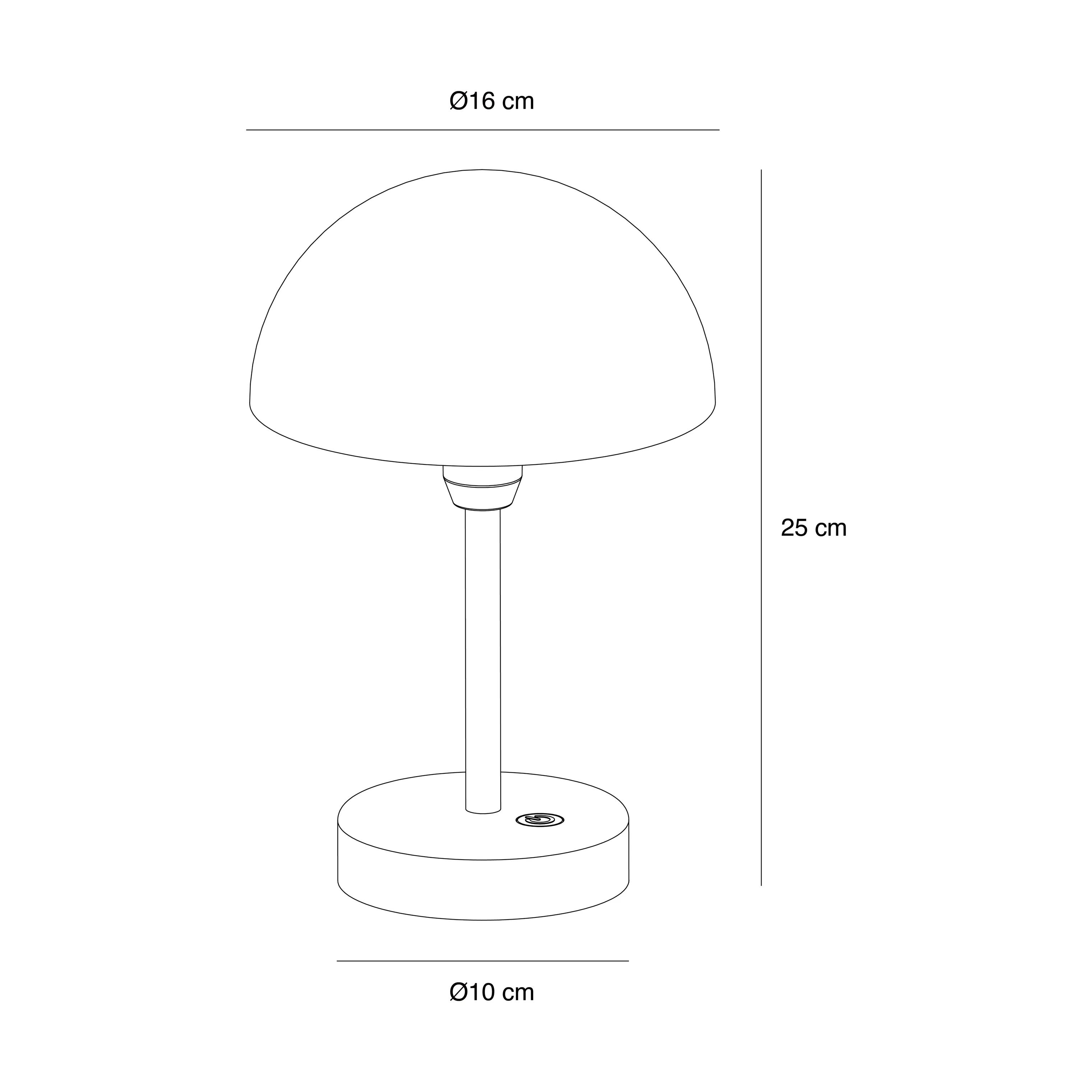 Nordlux Bordlamper Ellen Genopladelig Bordlampe i Blå, 5