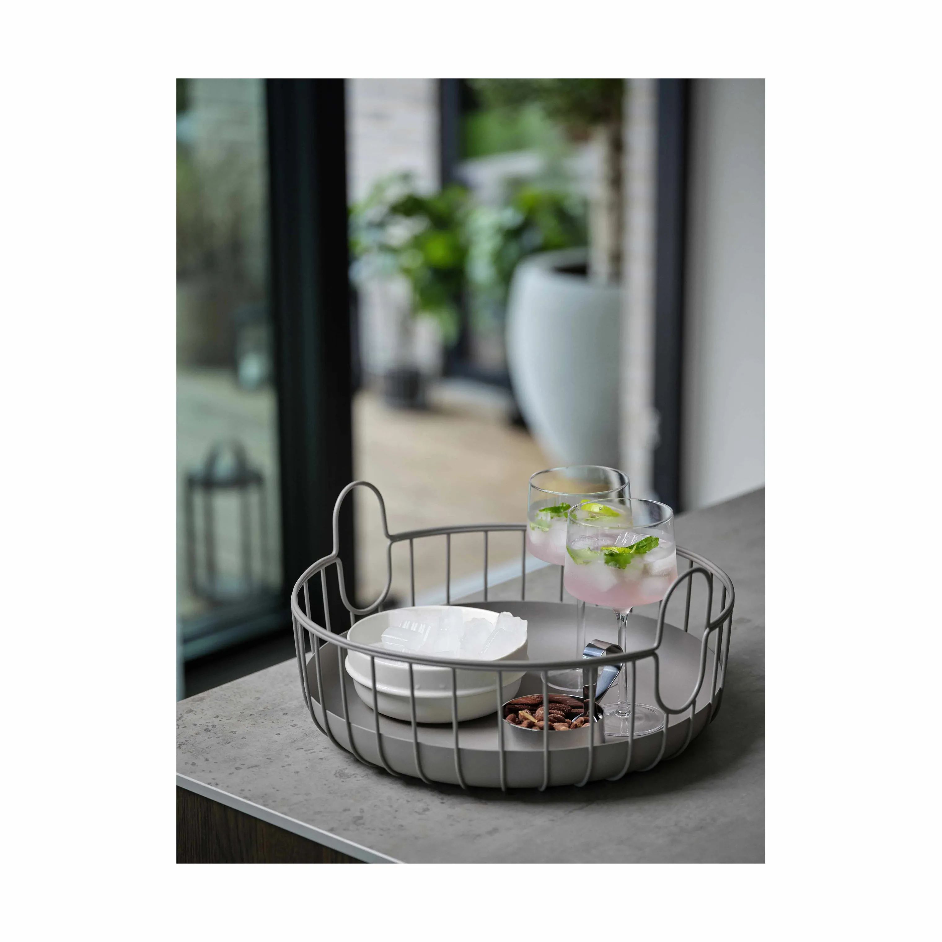 Zone Kurve Inu Kurv i Taupe, 38 cm, 2
