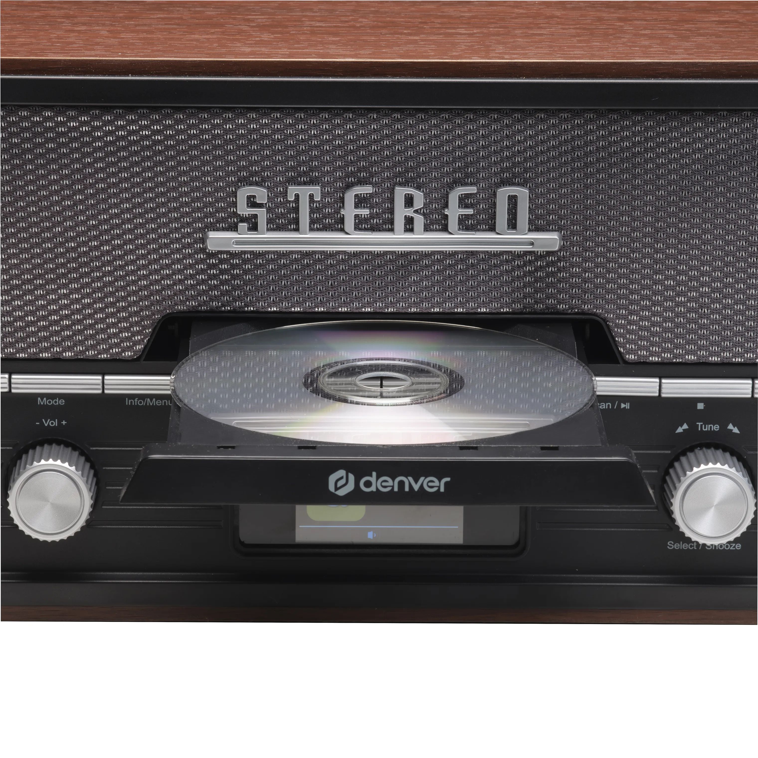 Denver Højtalere Retro Anlæg MDA-525DW i Brun, 2