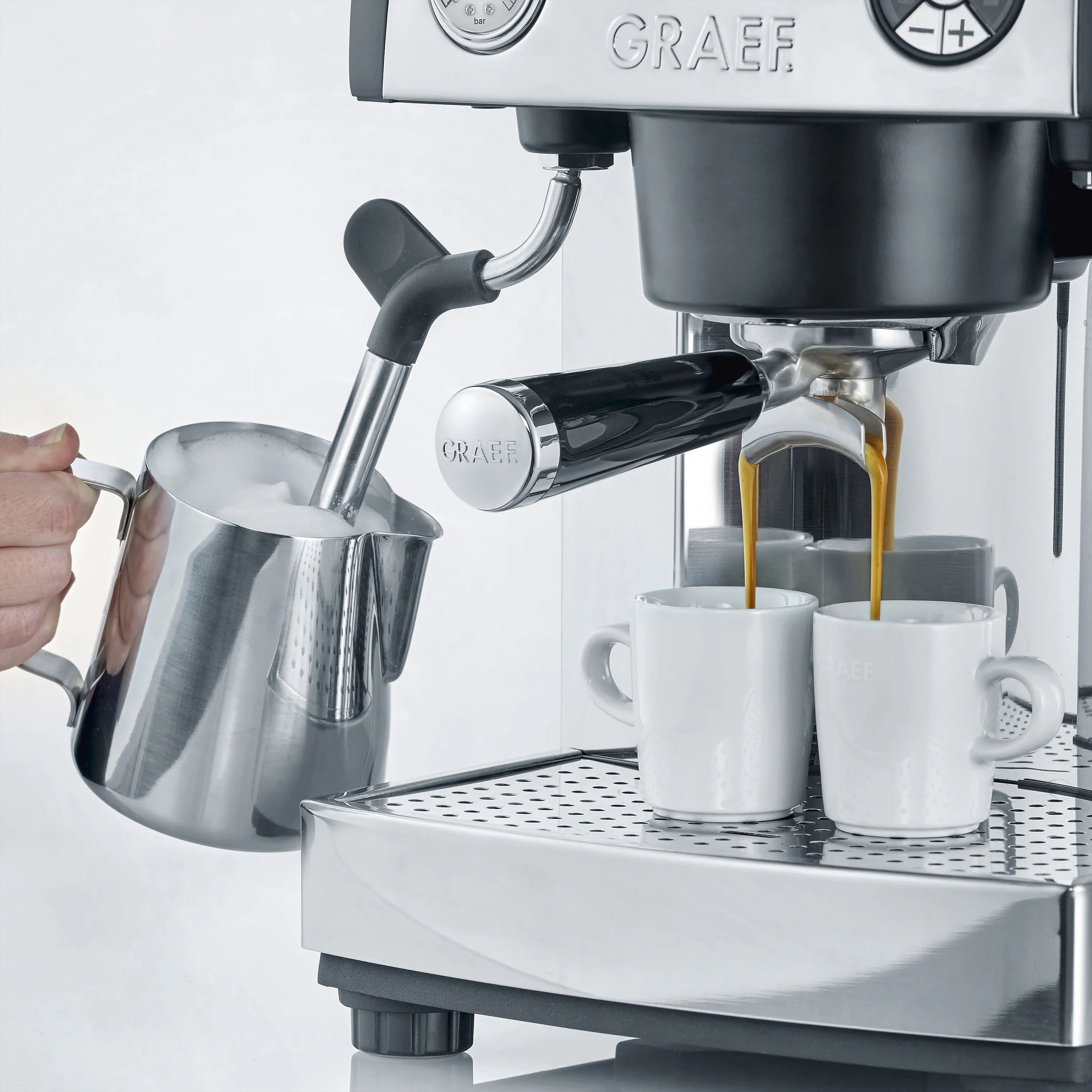 Graef Espressomaskiner Espressomaskine GRES902EU i Stål/Sort, 2