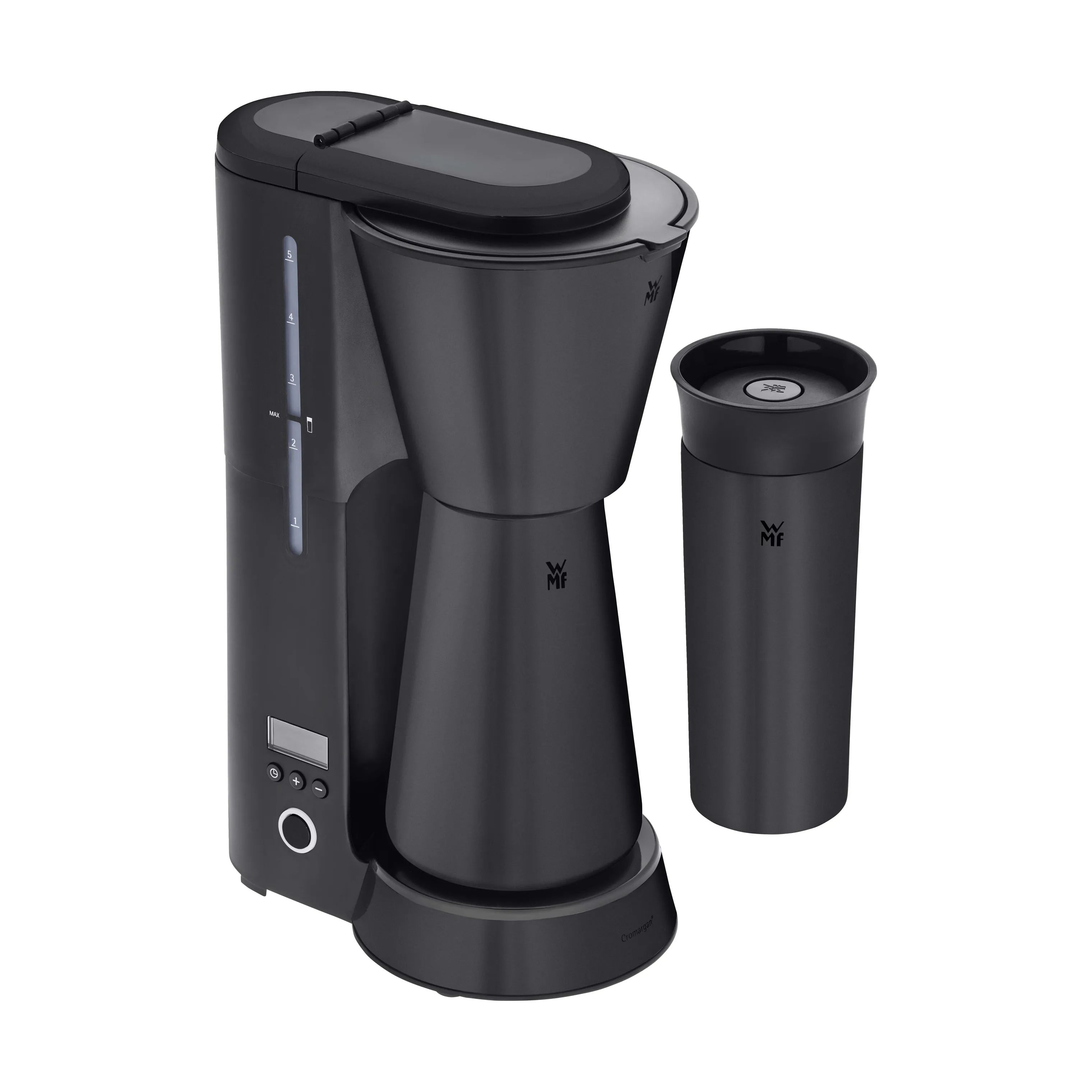 WMF Kaffemaskiner KitchenMinis Thermo+2Go Kaffemaskine i Deep Black, 1