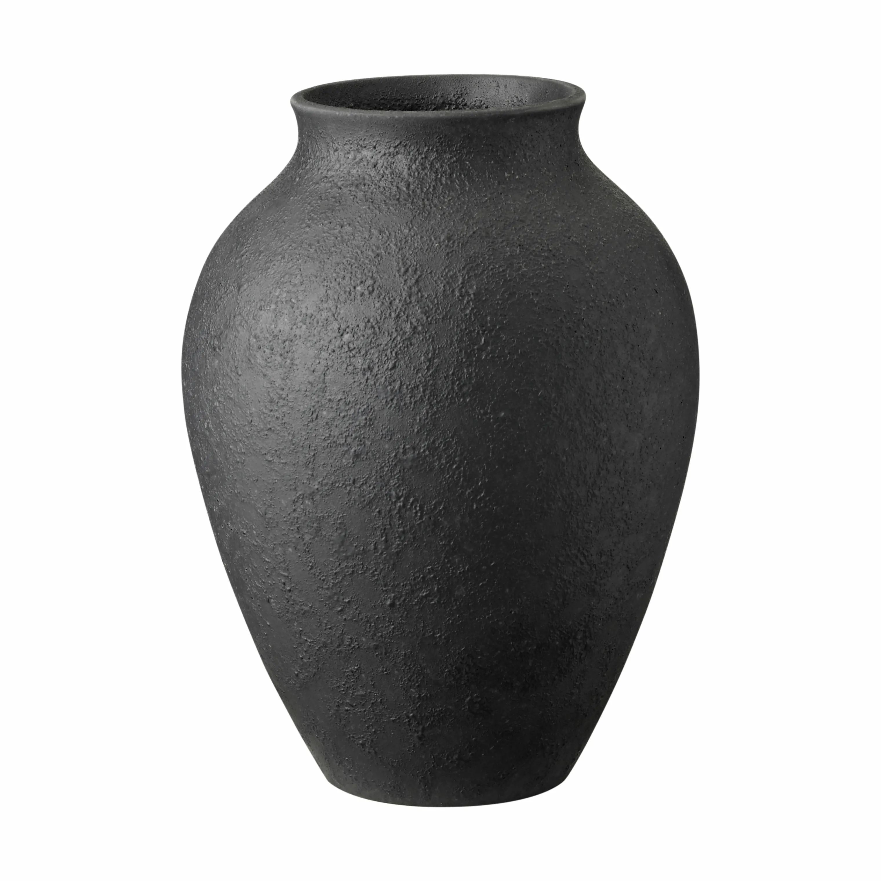 Knabstrup Keramik Vaser Vase i Sort, 20 cm, 1