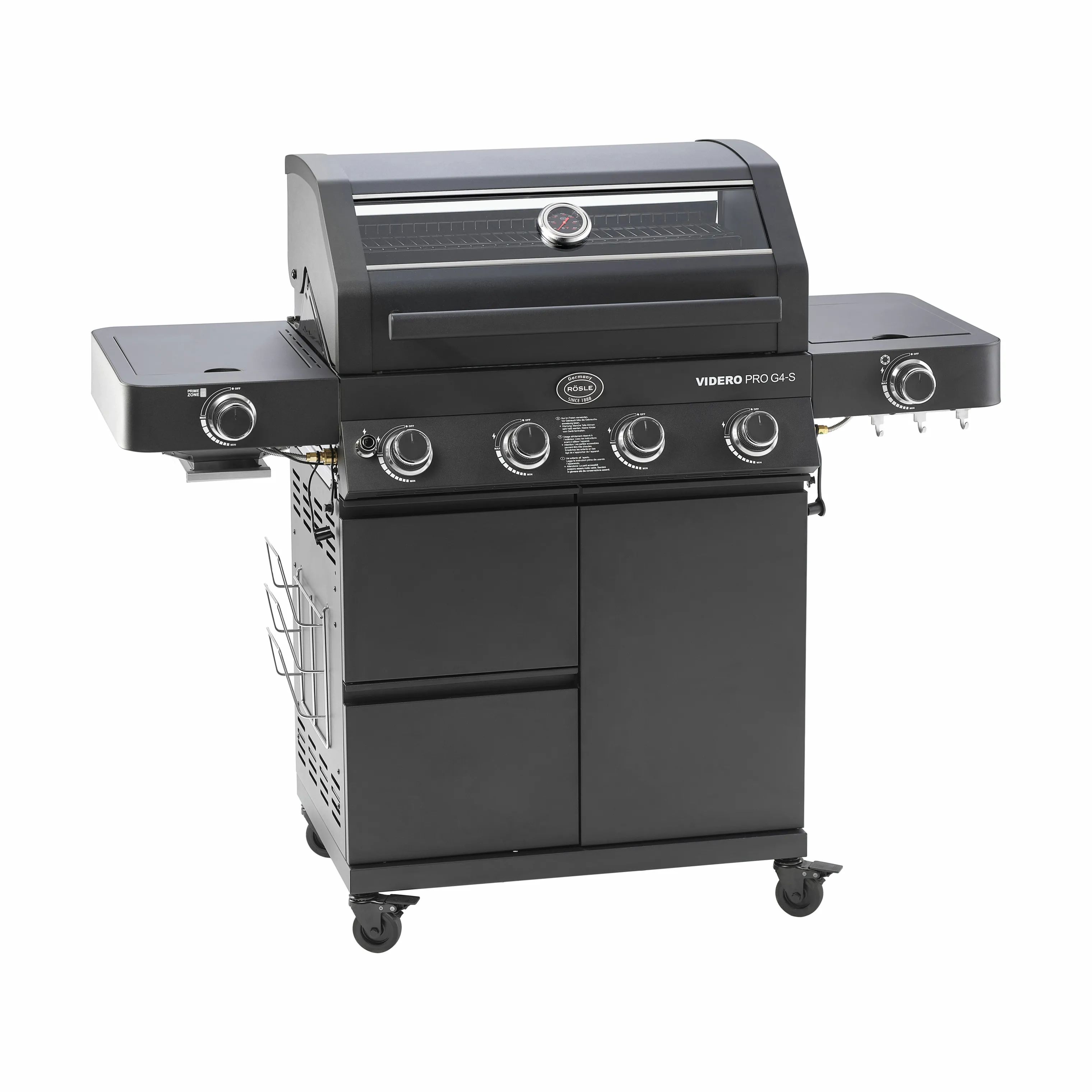 RÖSLE Gasgrill Videro Pro Gasgrill i Sort, 1