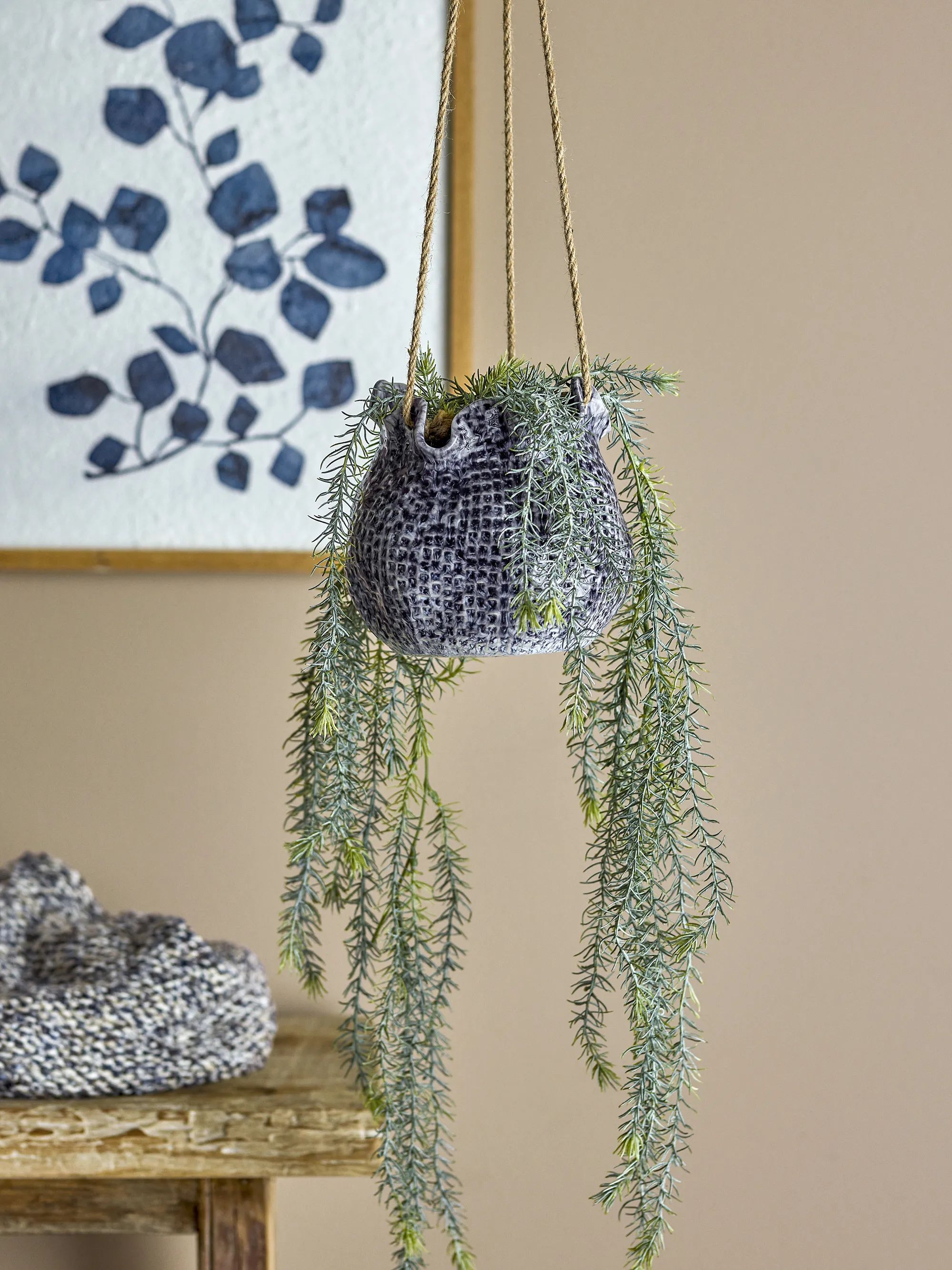 Creative Collection Urtepotteskjulere Hængeurtepotte - Lottie i Blå, 2